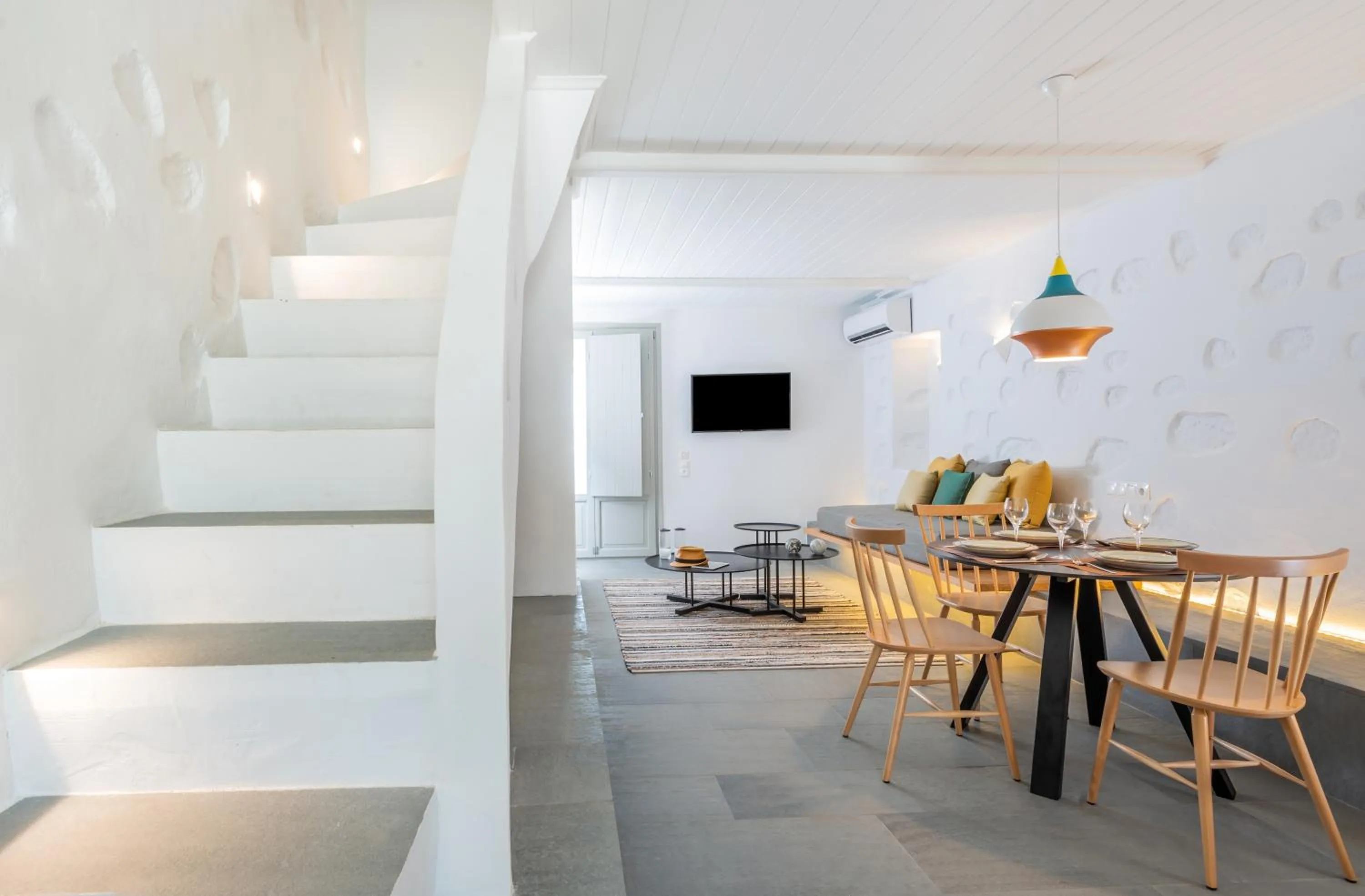 Living room in Dreambox Mykonos Suites and Mini Villas