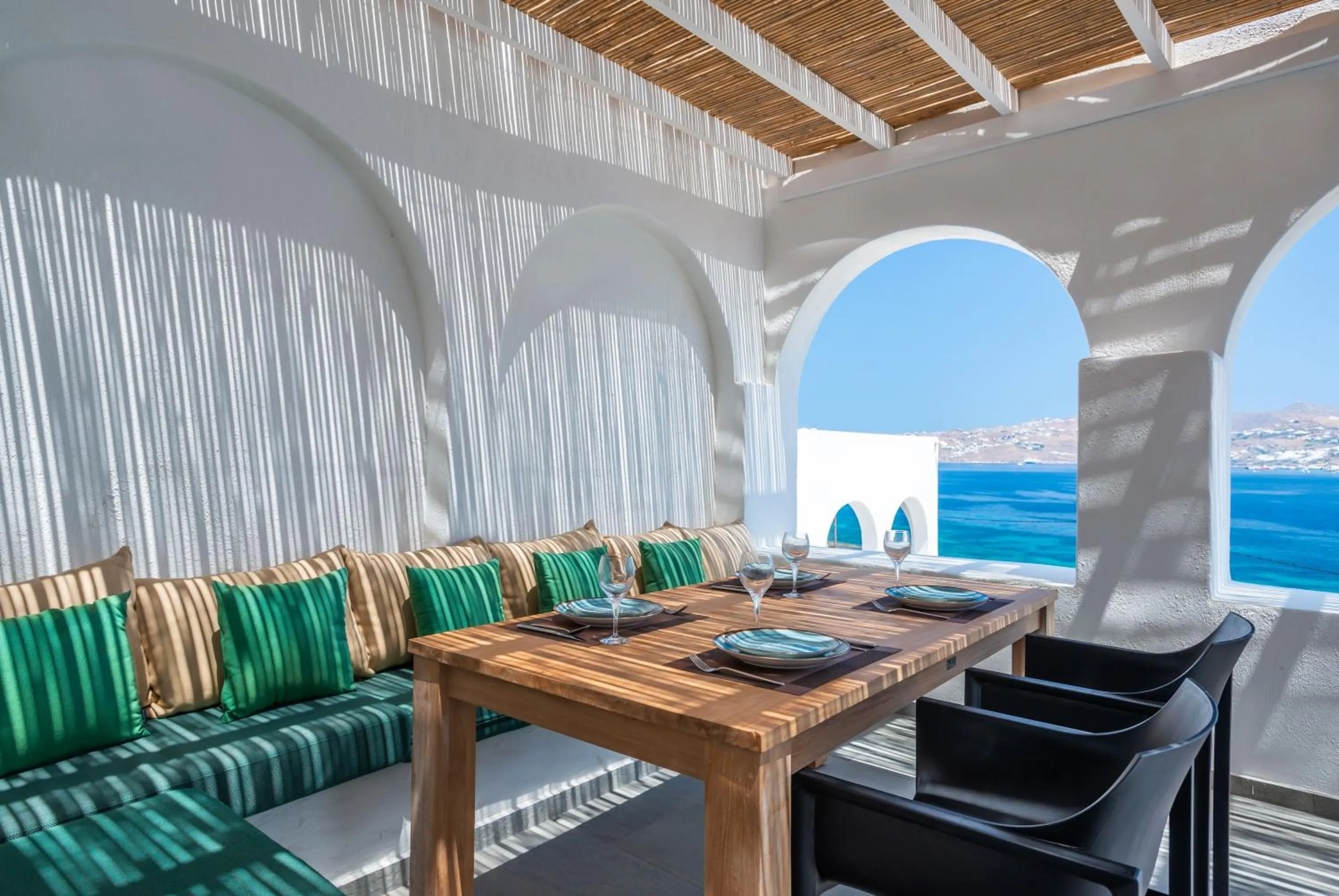 Dining area in Dreambox Mykonos Suites and Mini Villas