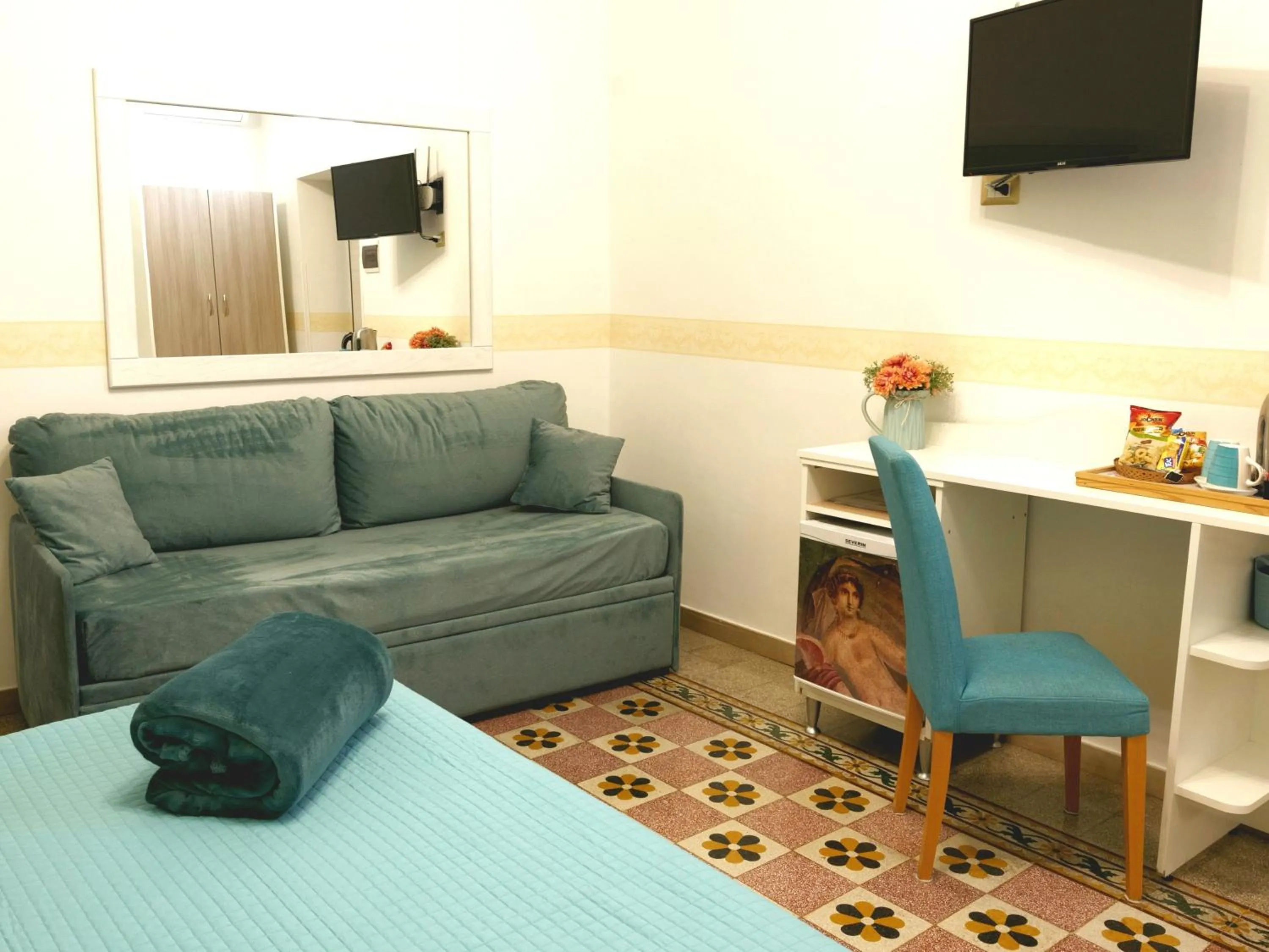 TV and multimedia, Bed in V&V Suite & Breakfast