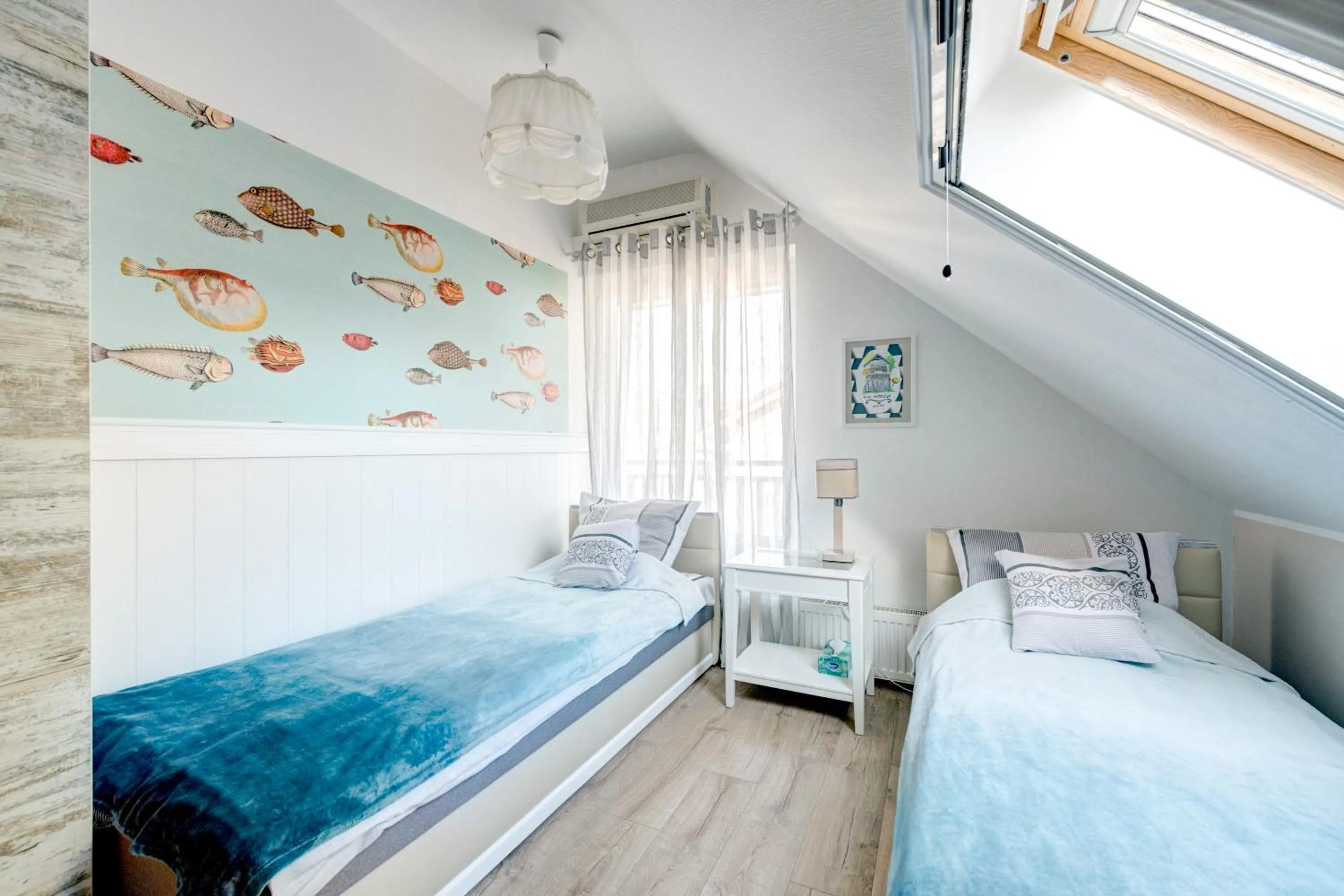 Bedroom, Bed in Villa Pastelowa