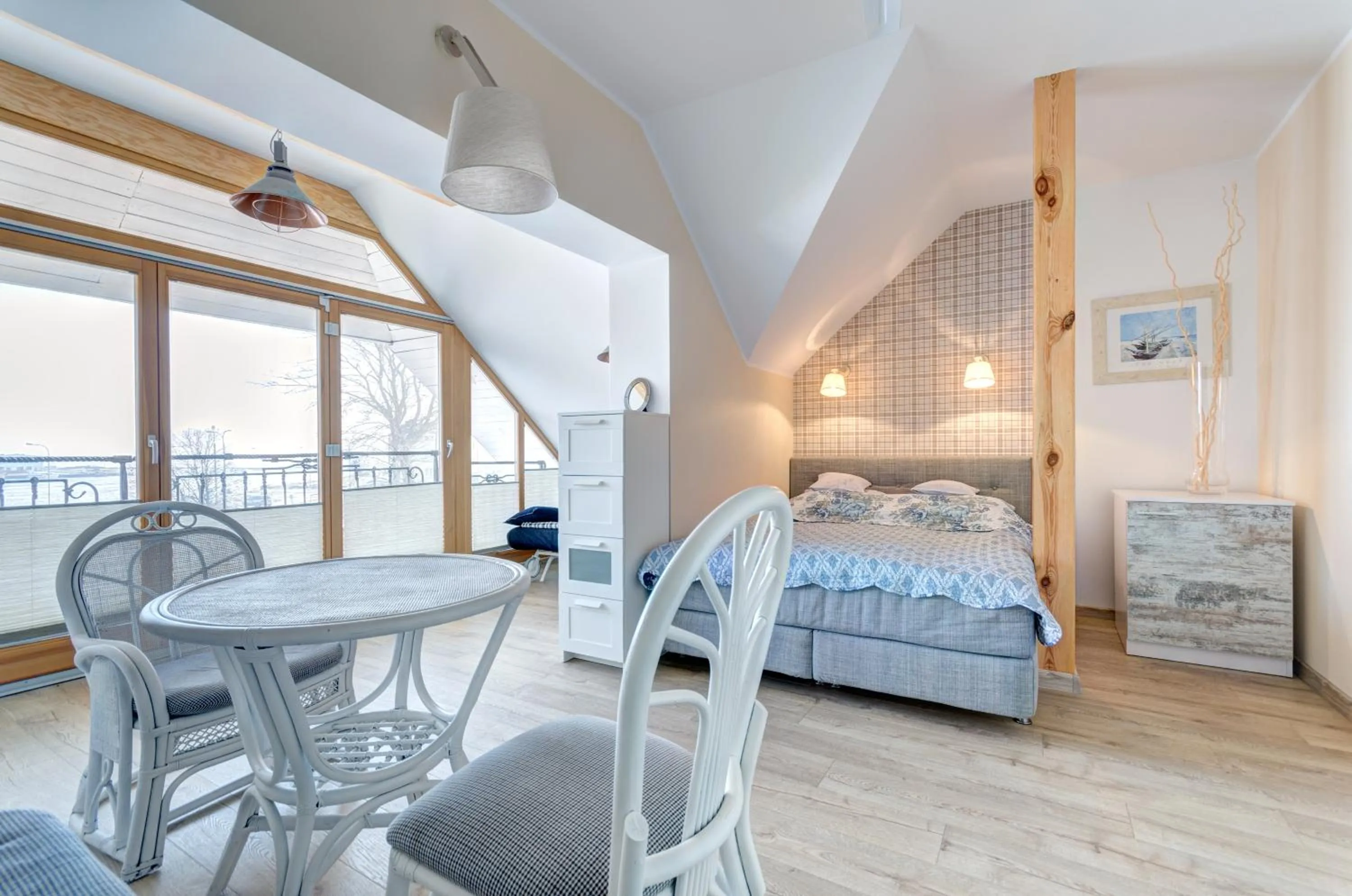 View (from property/room), Bed in Villa Pastelowa