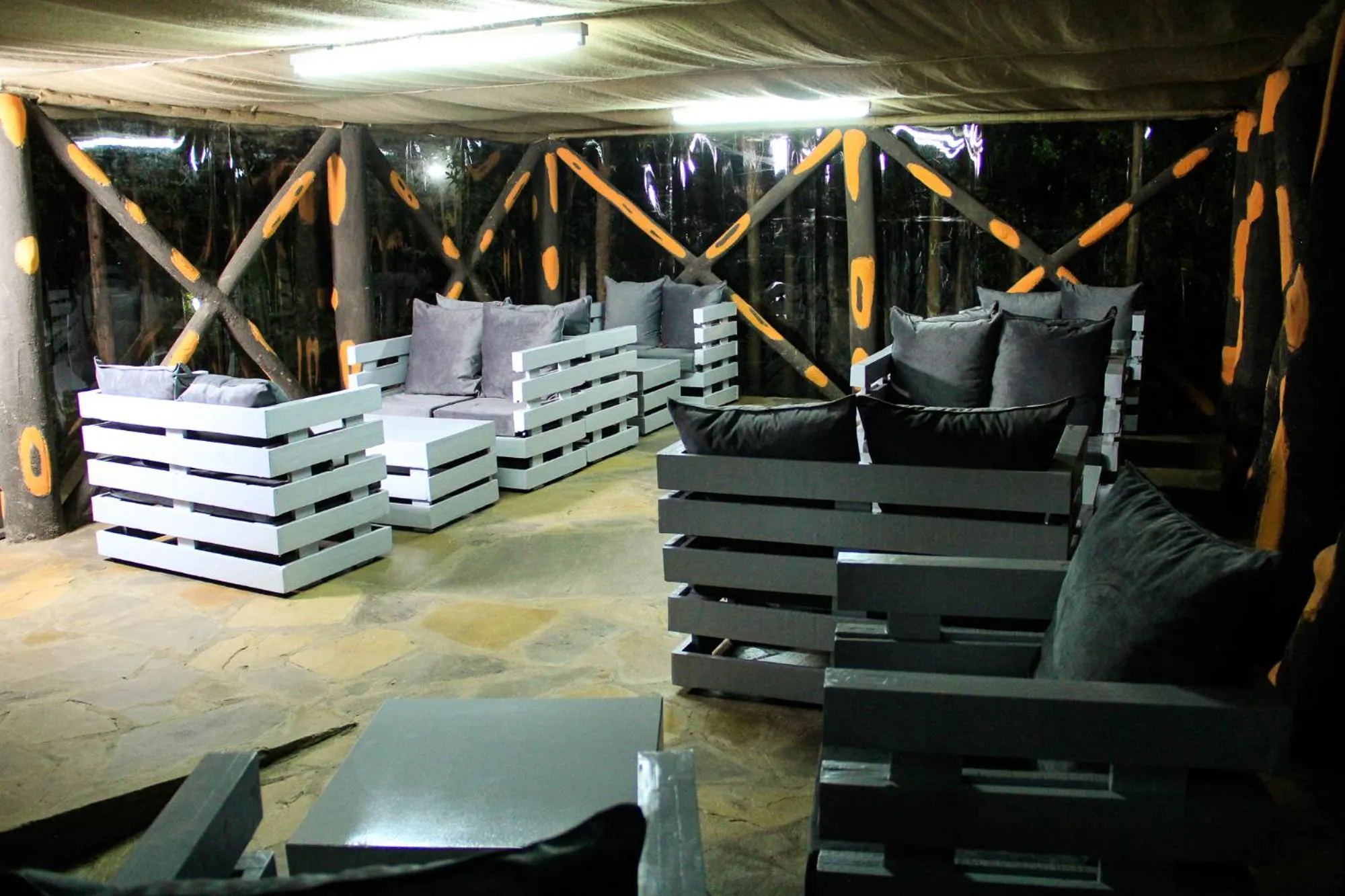 Seating area in Naivasha Peppercorn Holiday Resort