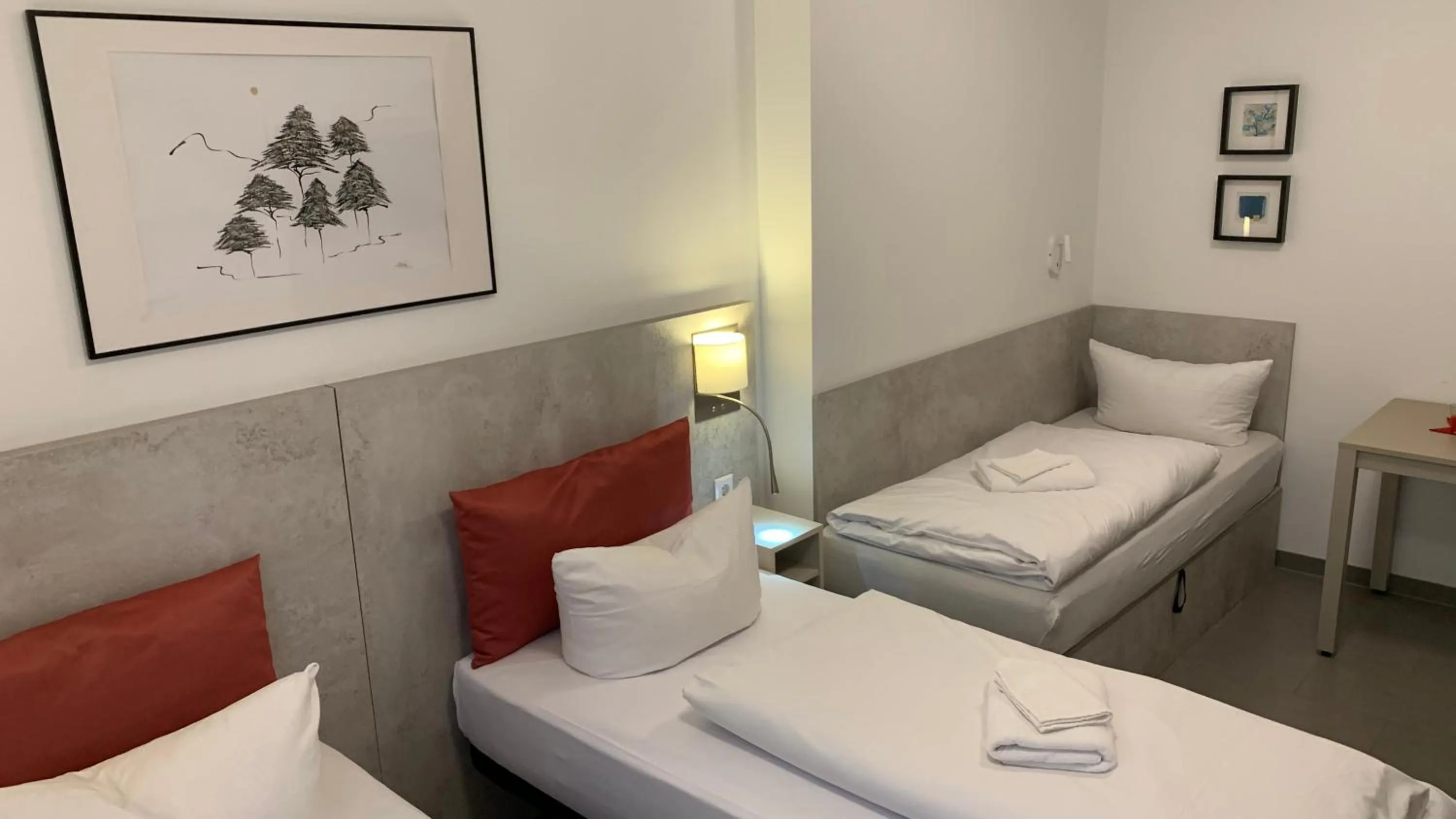 Bed in TRIO Apartment Hotel Berlin