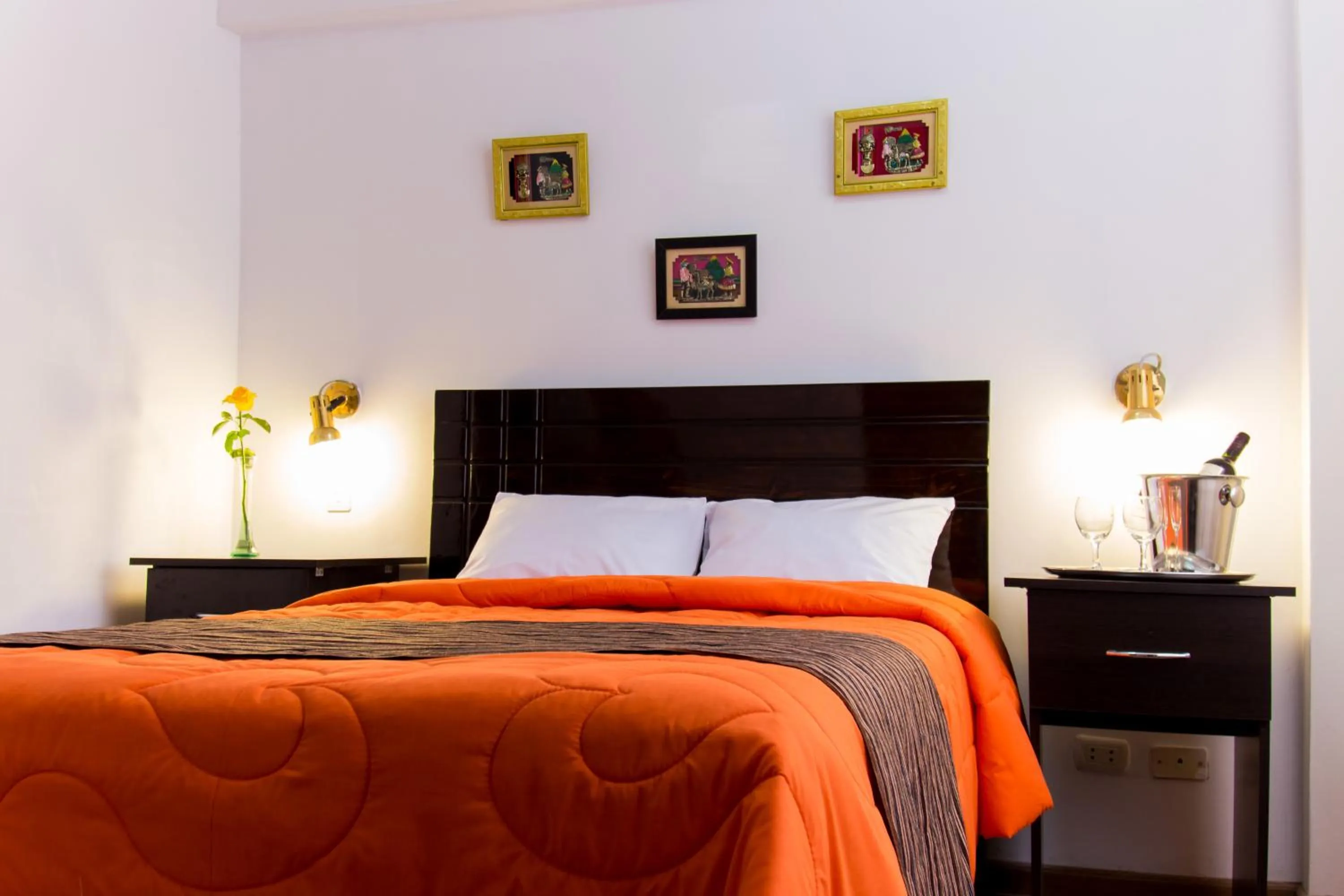 Bed in Hotel Peru Real