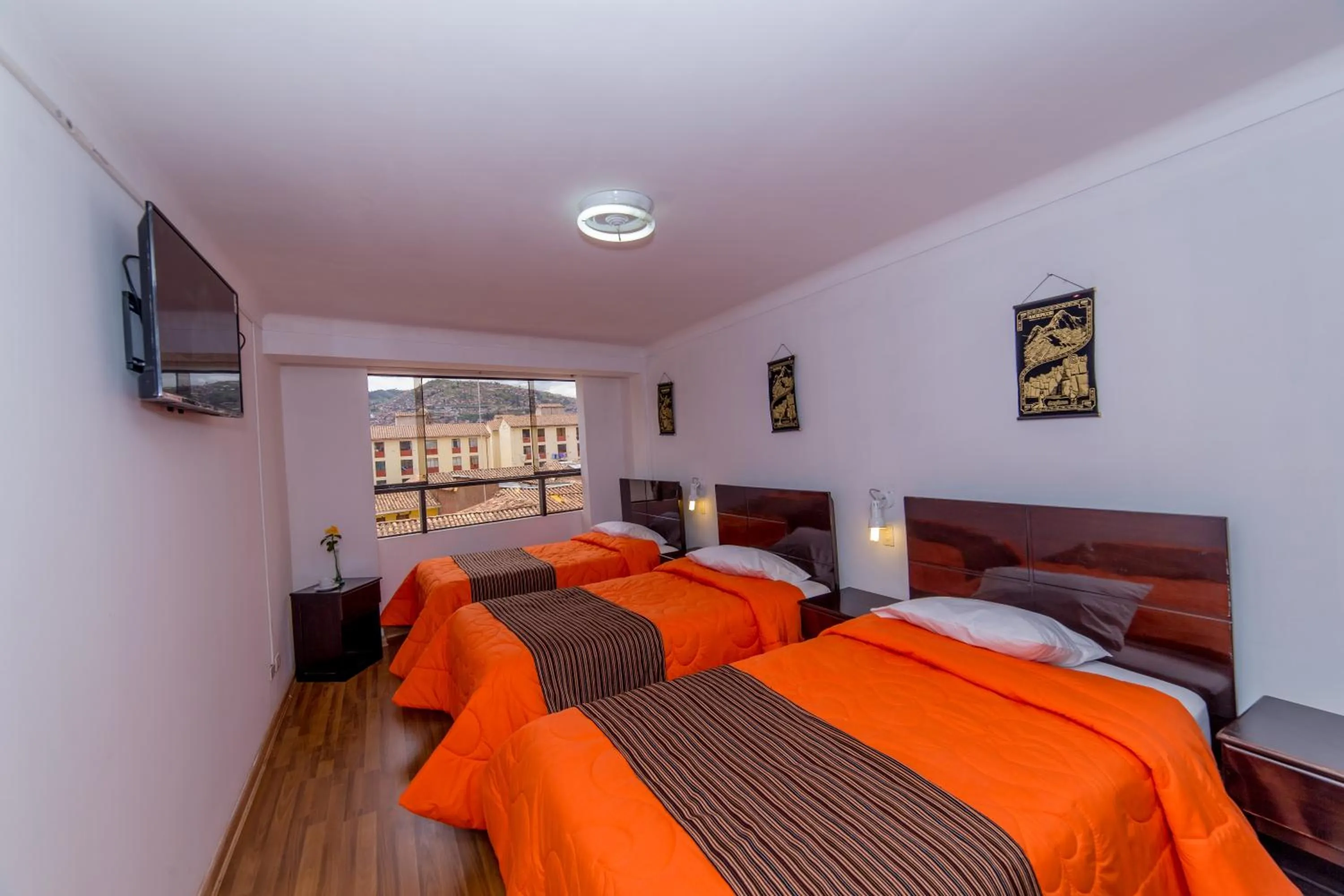 Bed in Hotel Peru Real