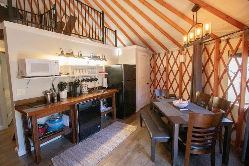 Kitchen or kitchenette in Escalante Yurts - Luxury Lodging
