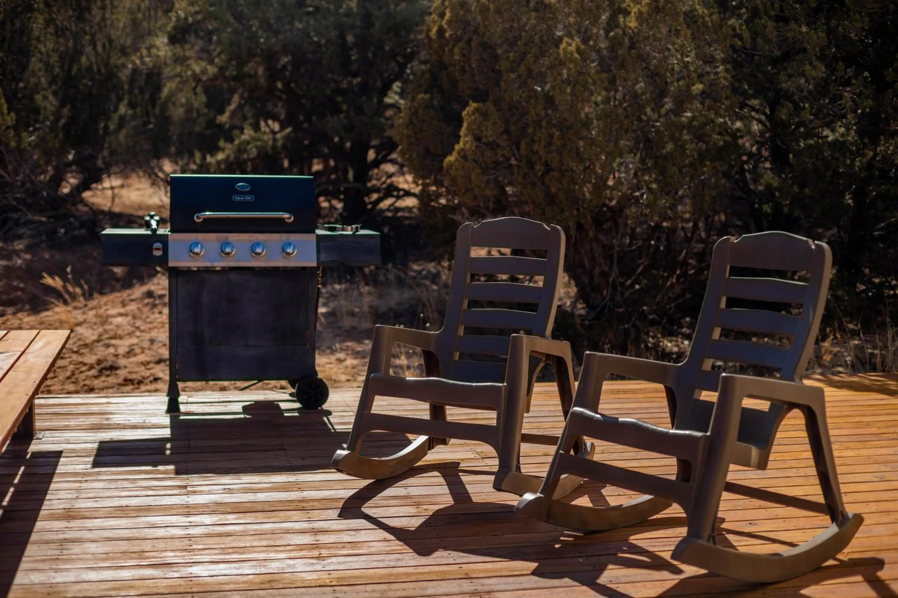 Patio in Escalante Yurts - Luxury Lodging