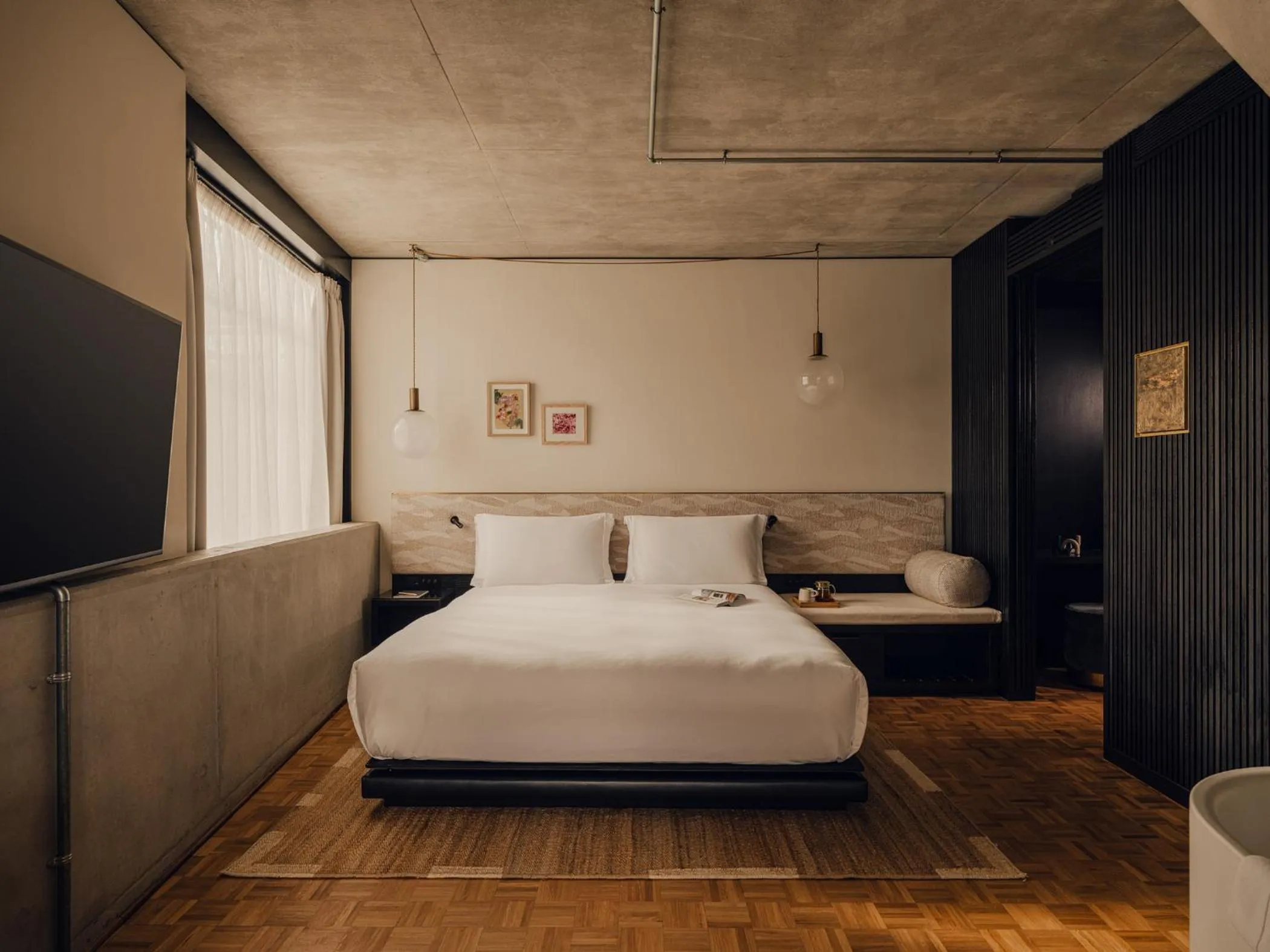 Bed in Aethos London Shoreditch