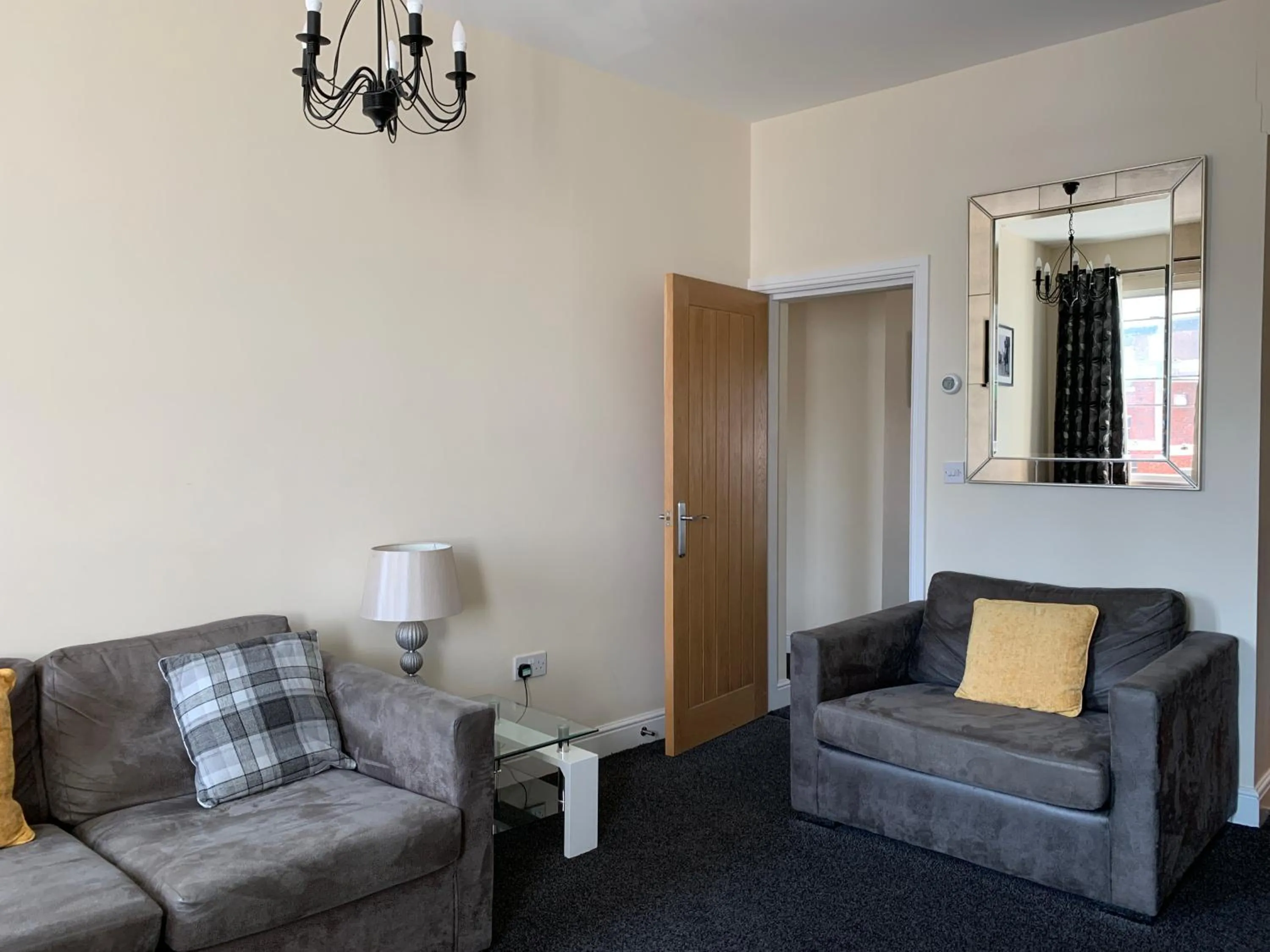 Living room in Market Place Serviced Apartments, Leek