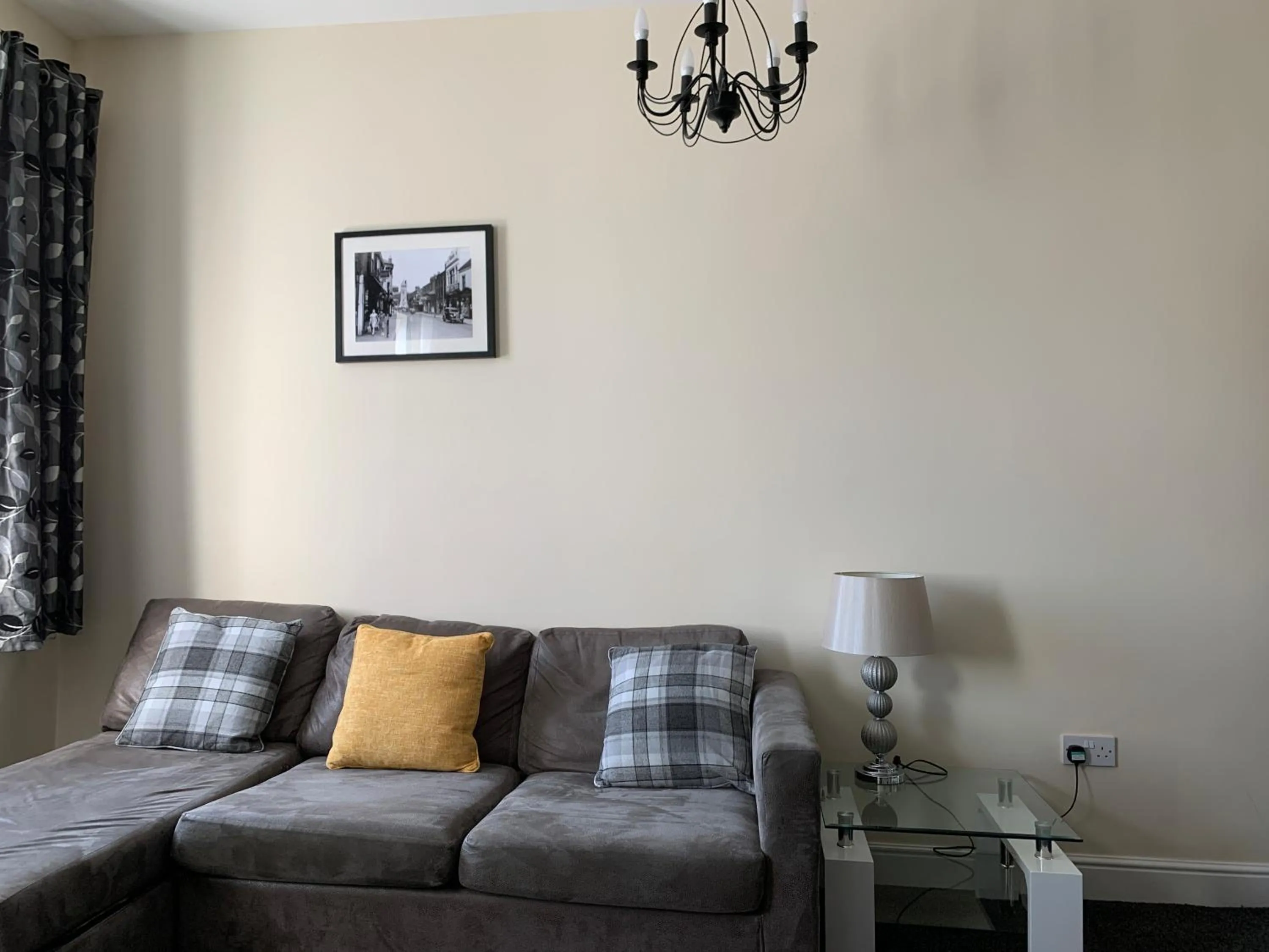 Living room in Market Place Serviced Apartments, Leek