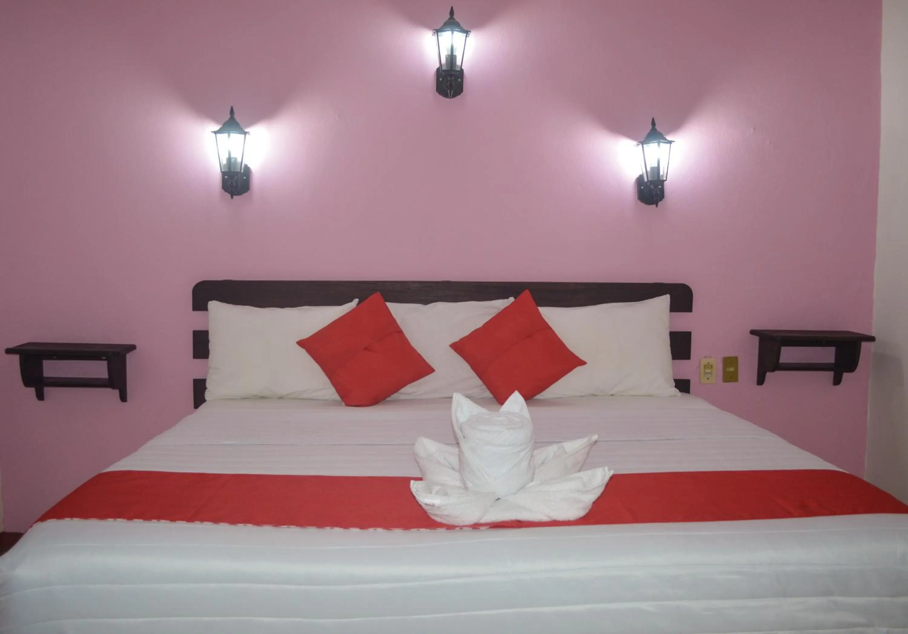 Bed in Hotel Kashlan Palenque