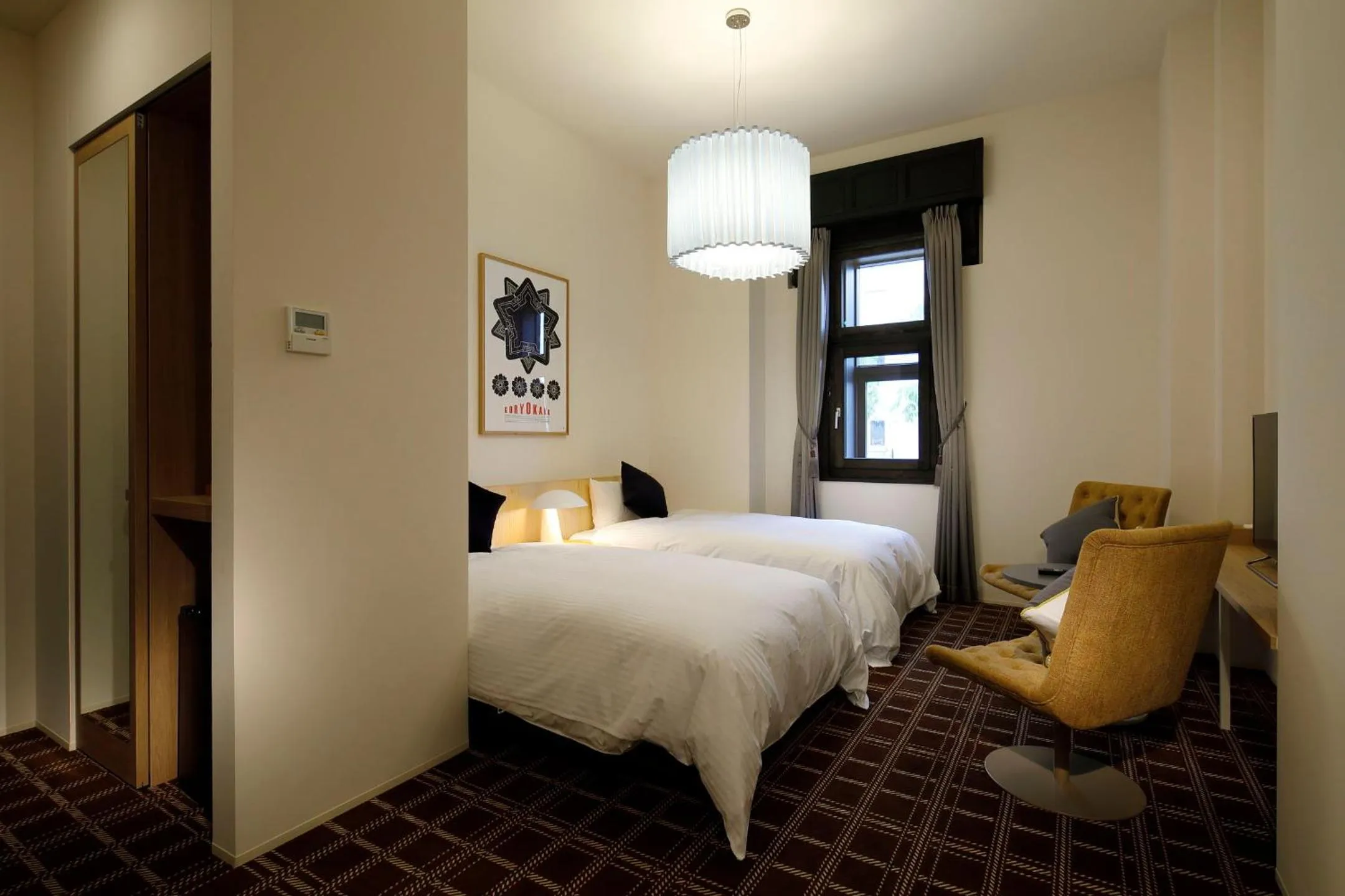 Photo of the whole room, Bed in HakoBA Hakodate by THE SHARE HOTELS