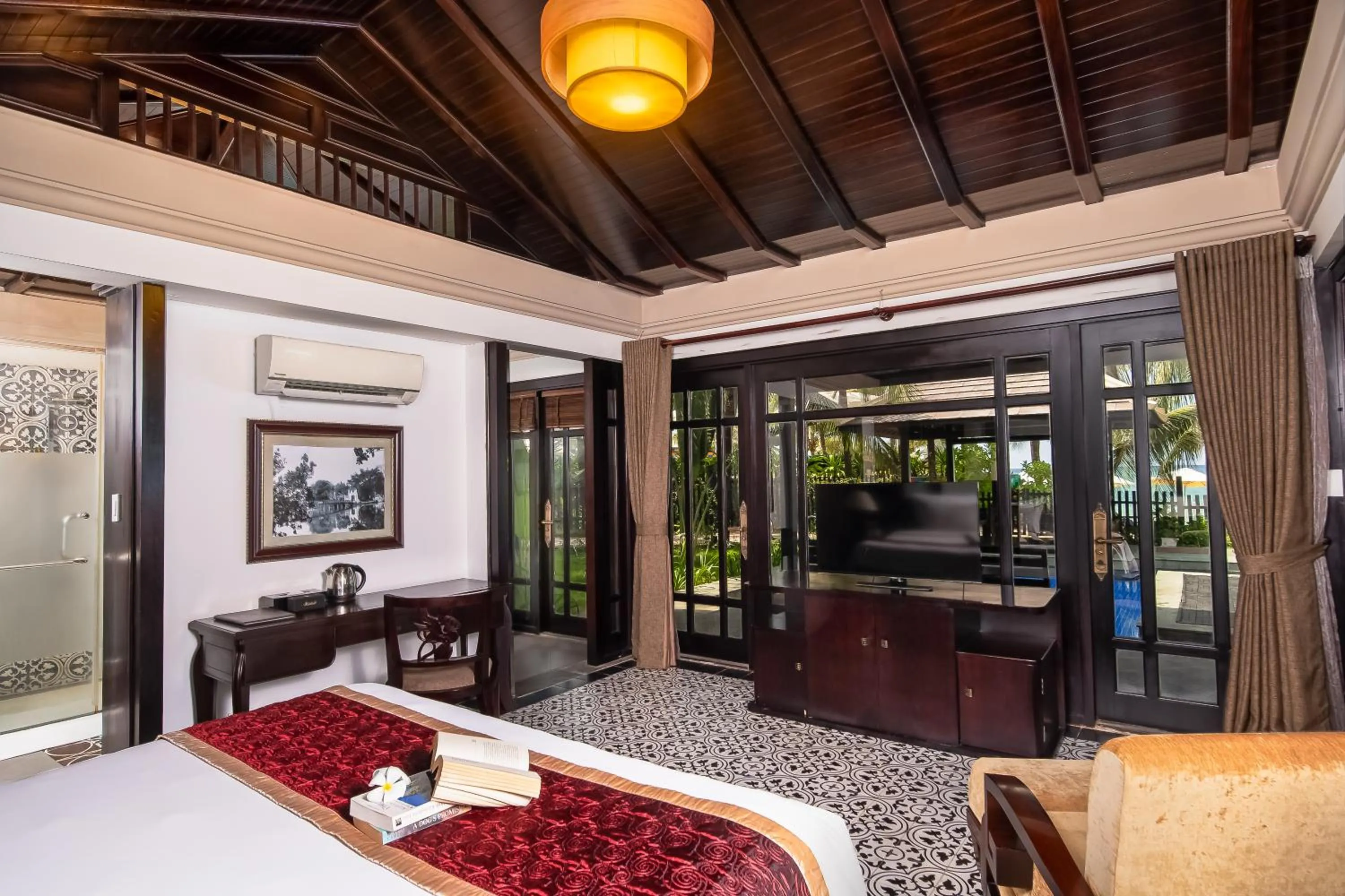 Bed in Anja Beach Resort & Spa