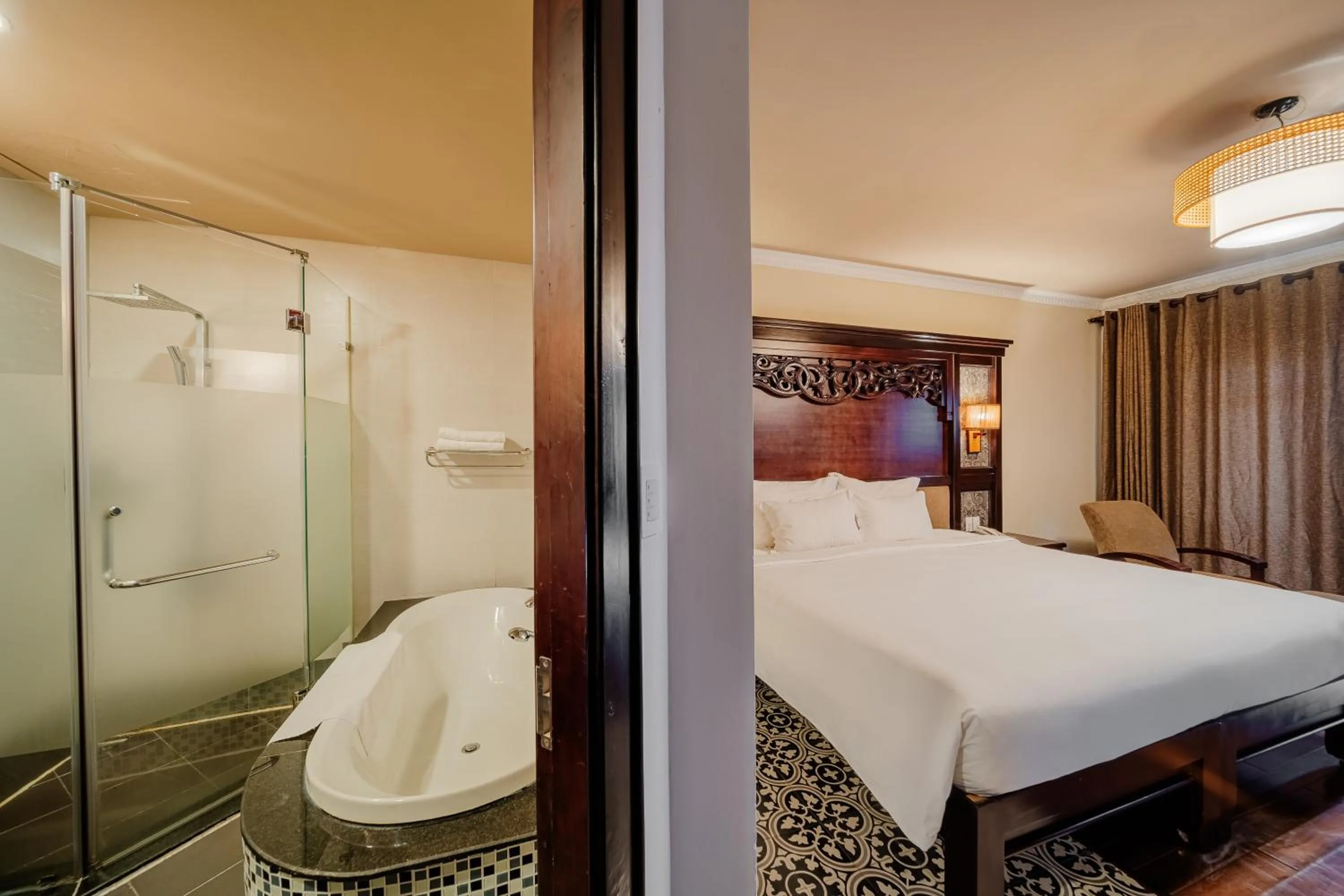 Bathroom, Bed in Anja Beach Resort & Spa