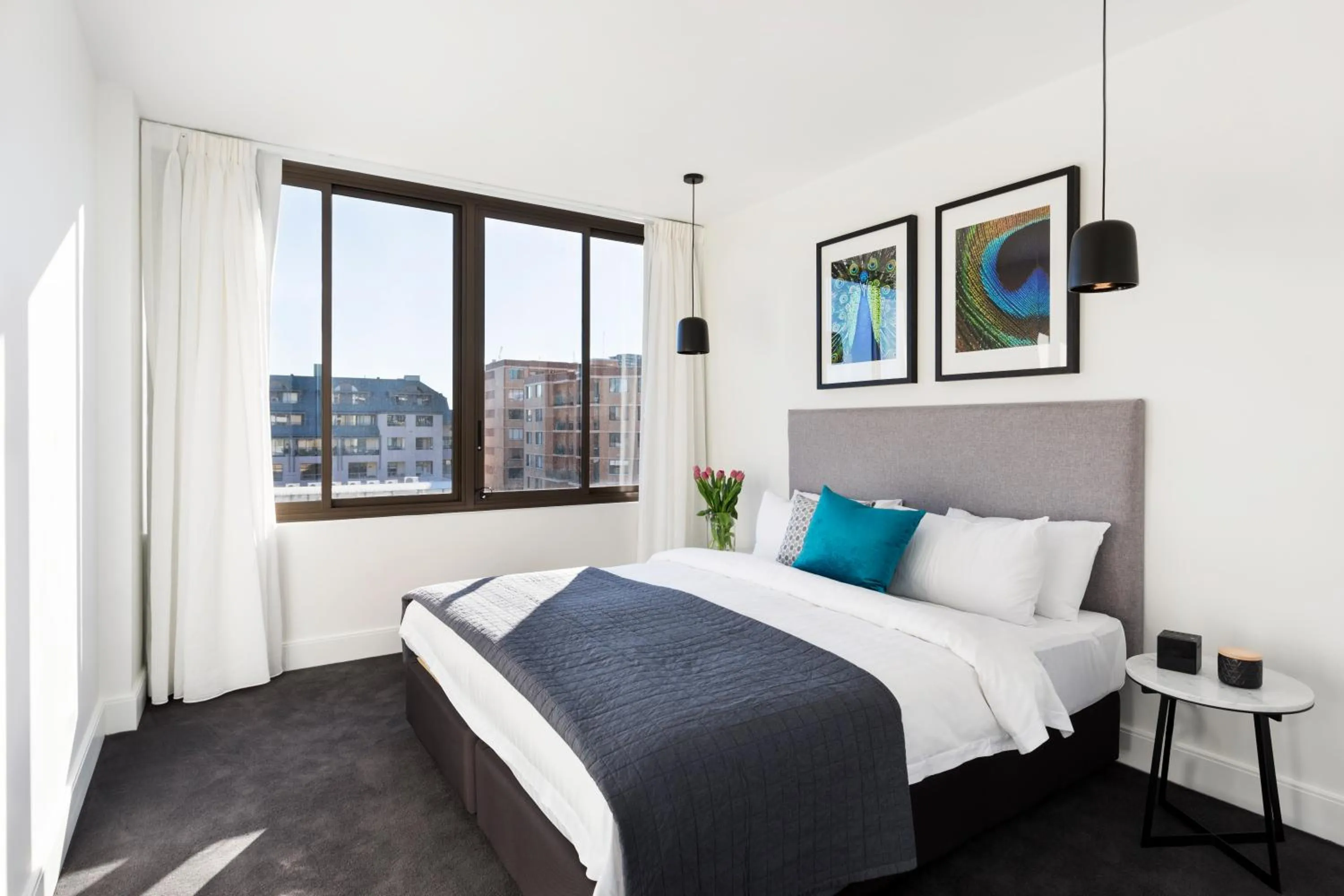 Bed in Botanik Apartment Hotel