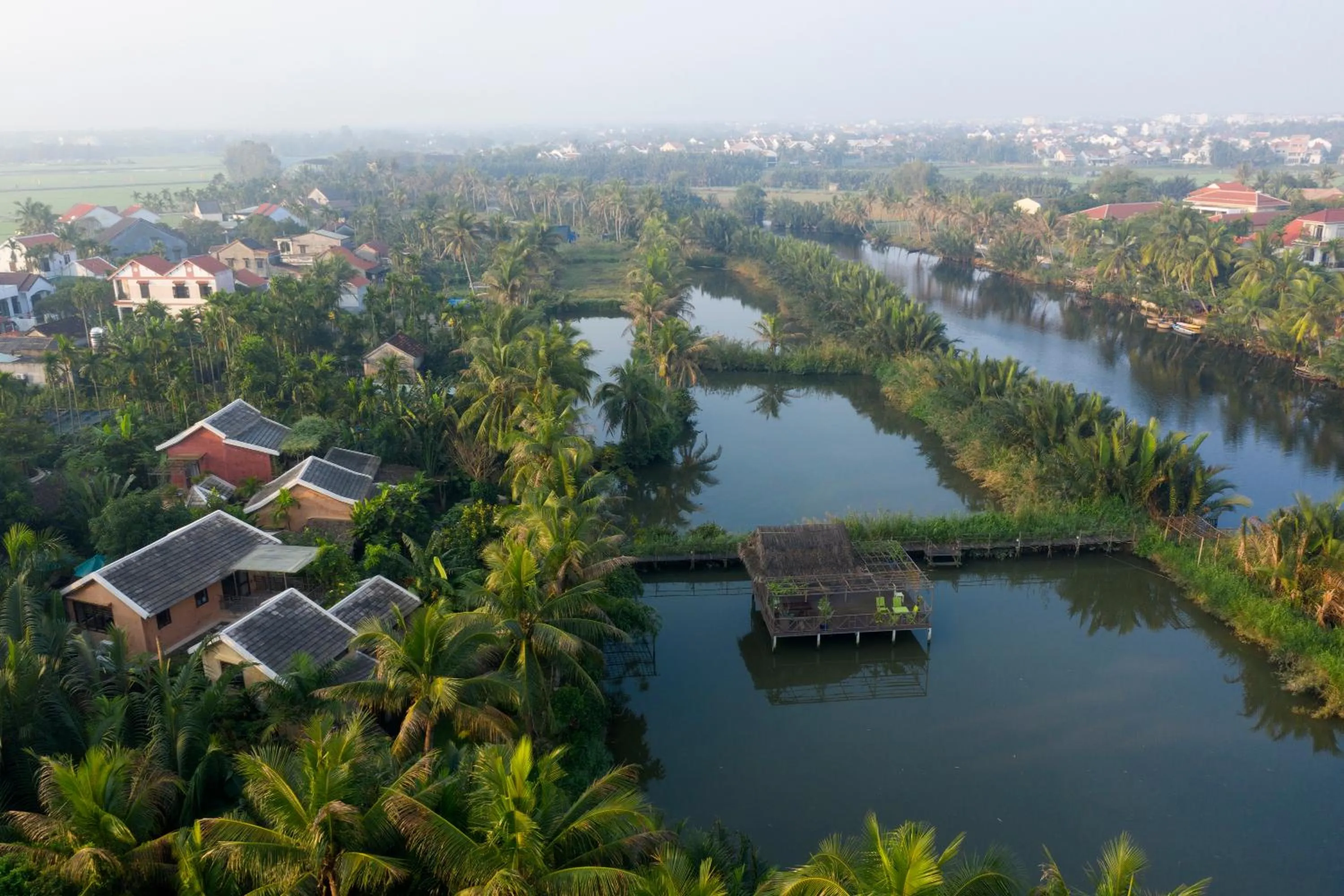 Bird's eye view in An Villa boutique resort