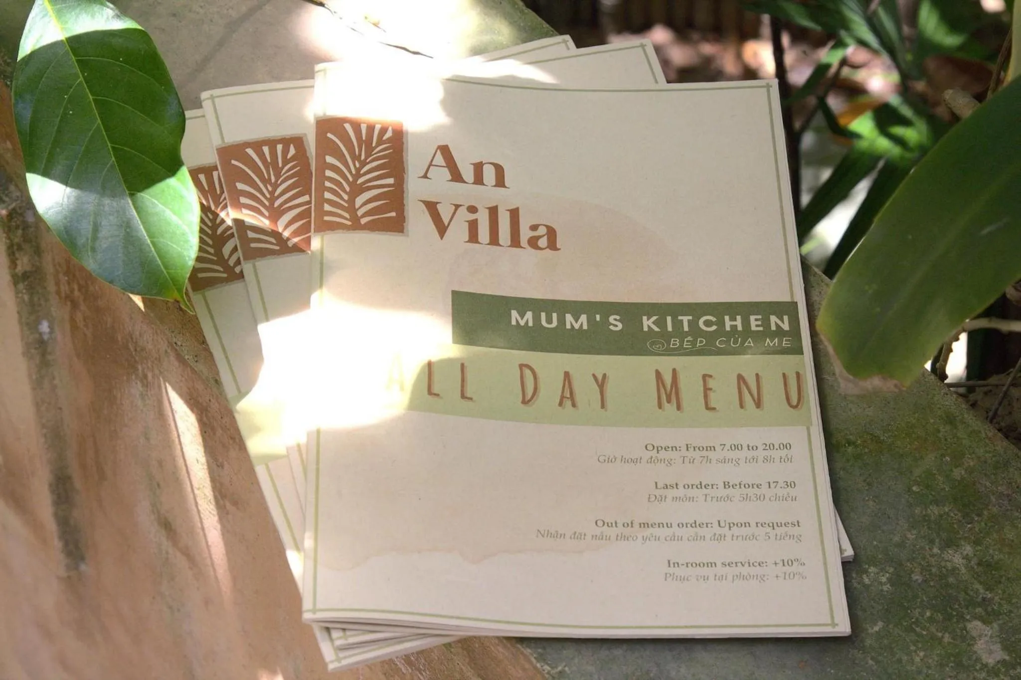 Restaurant/places to eat in An Villa boutique resort