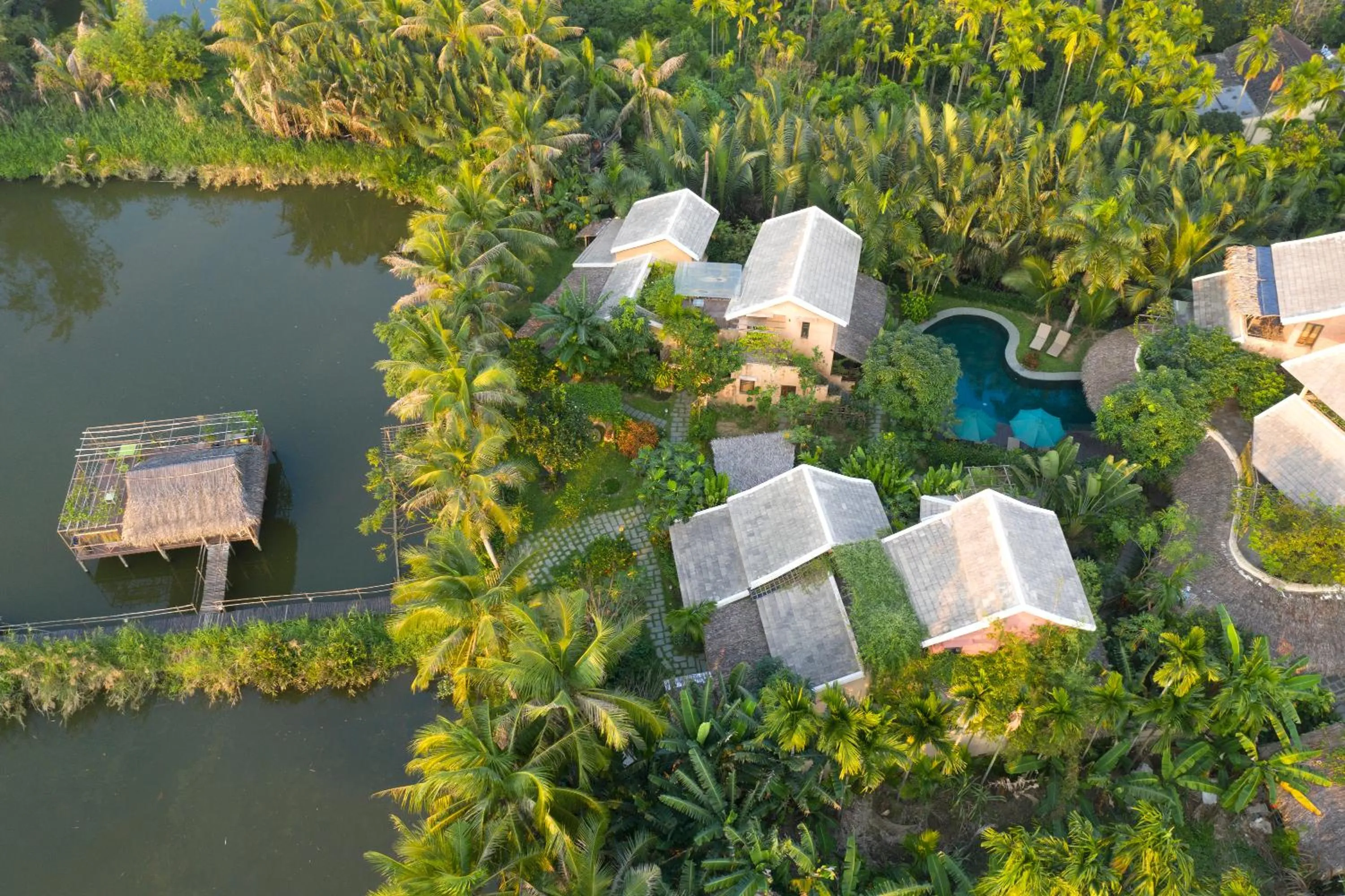 Bird's eye view in An Villa boutique resort