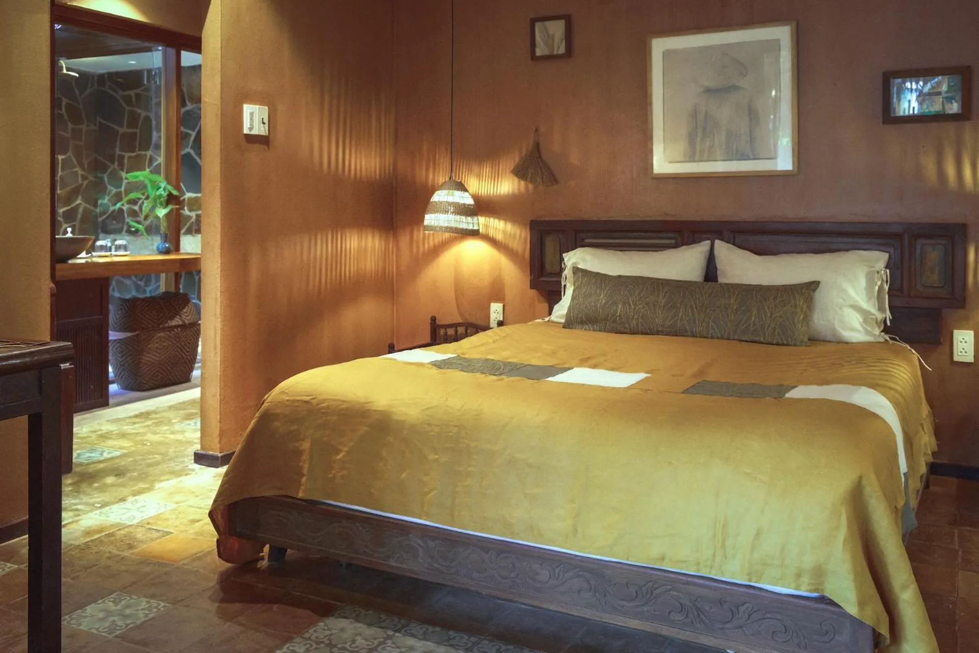 Bed in An Villa boutique resort