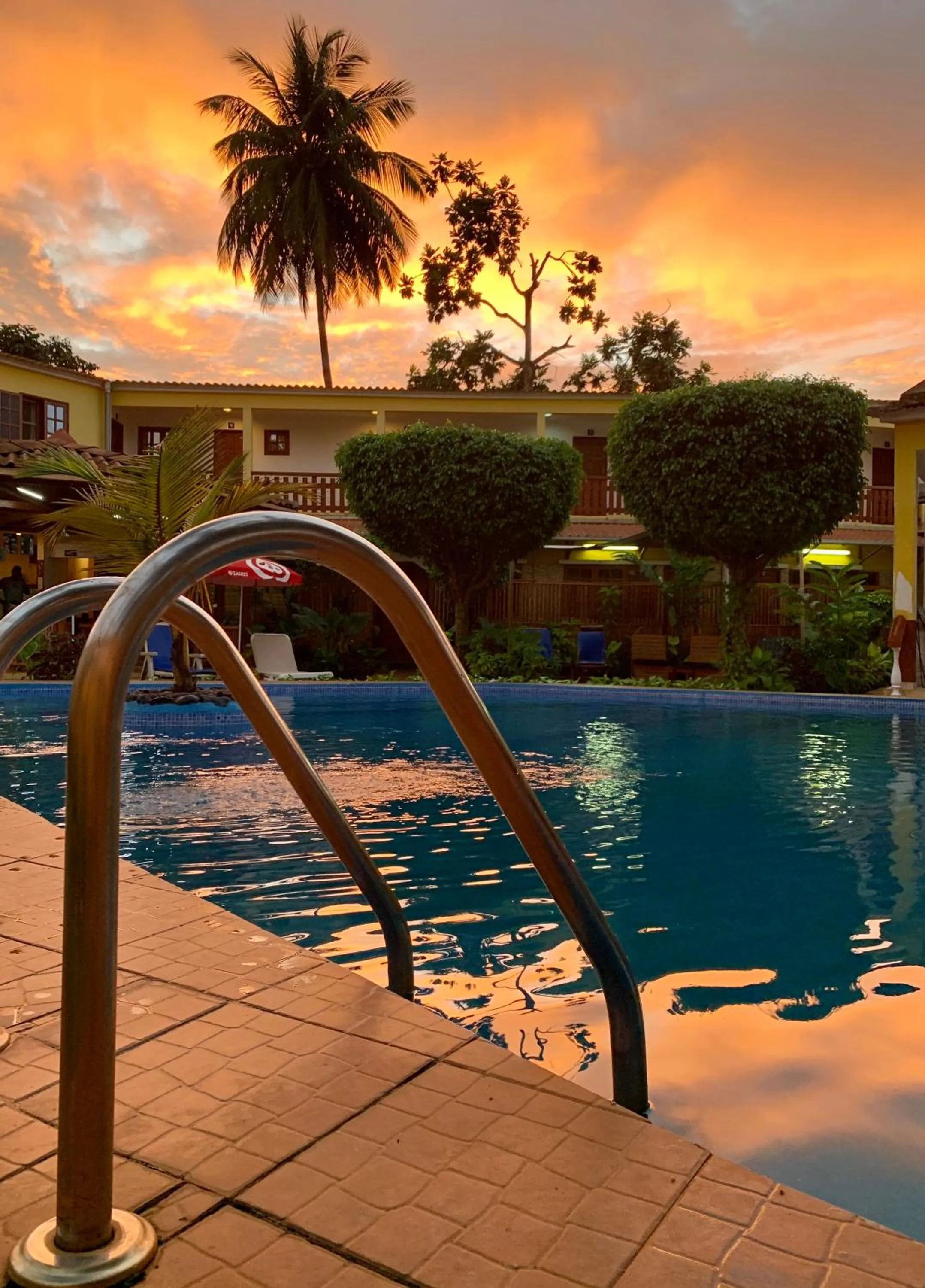 Pool view in São Pedro Guesthouse