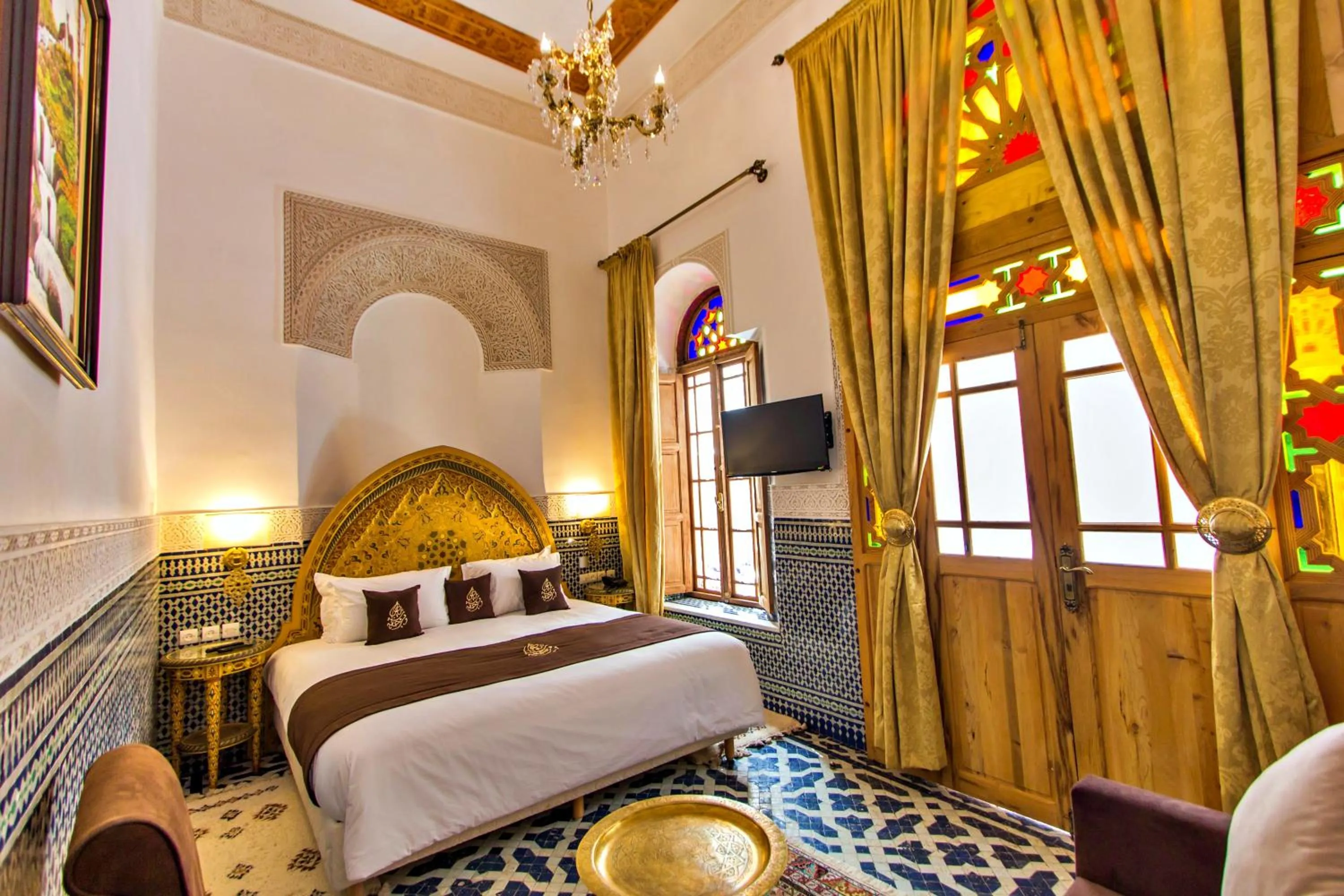 Bed in Riad Marjana suites & Spa