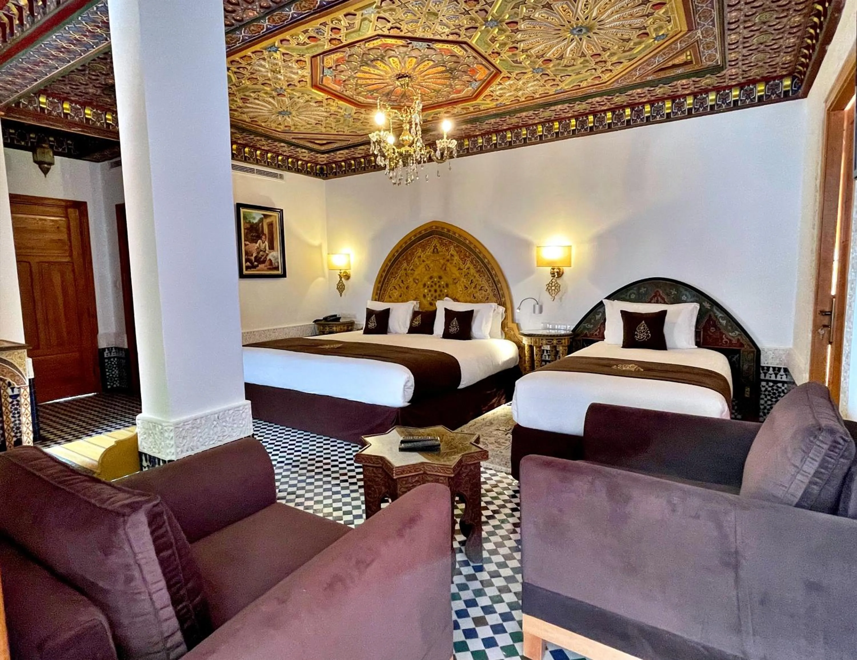 Bed in Riad Marjana suites & Spa