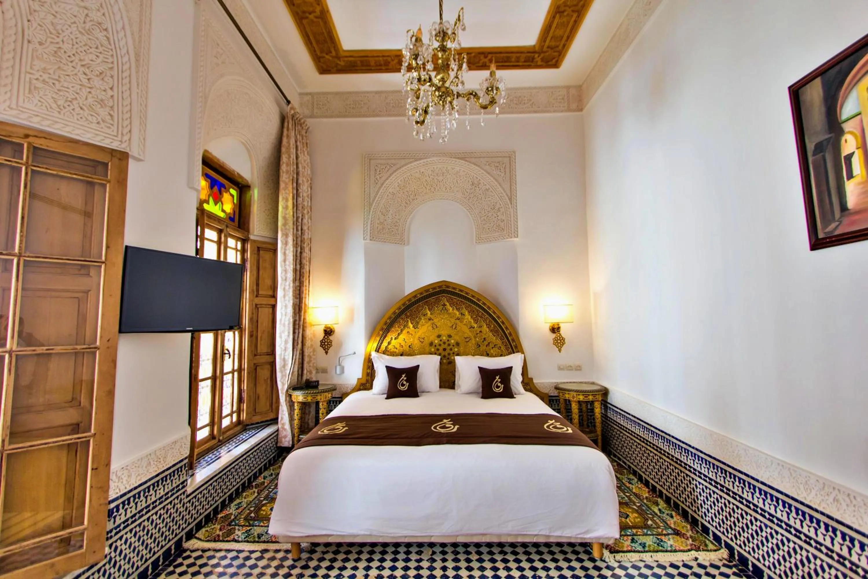 Bed in Riad Marjana suites & Spa