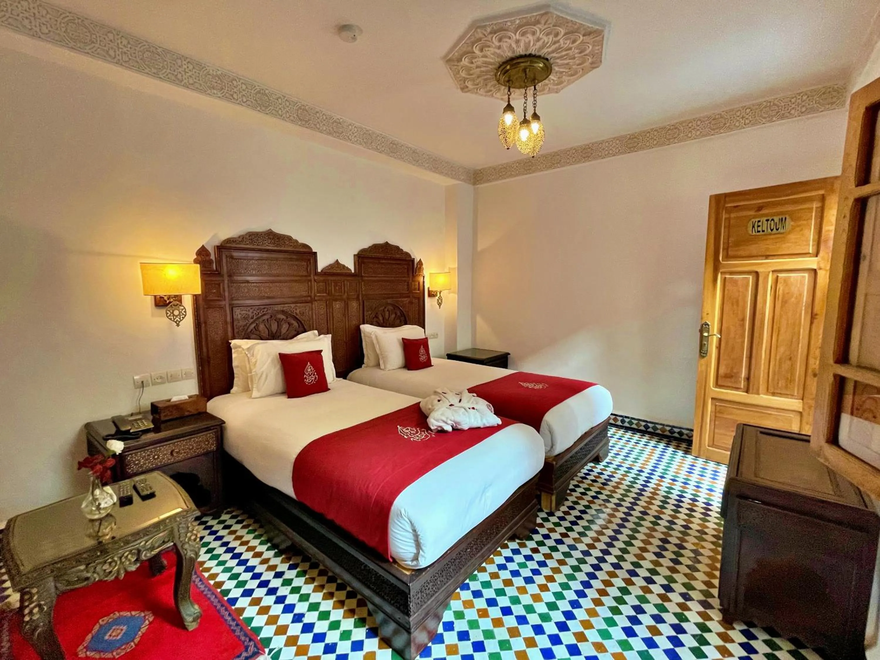 Bed in Riad Marjana suites & Spa