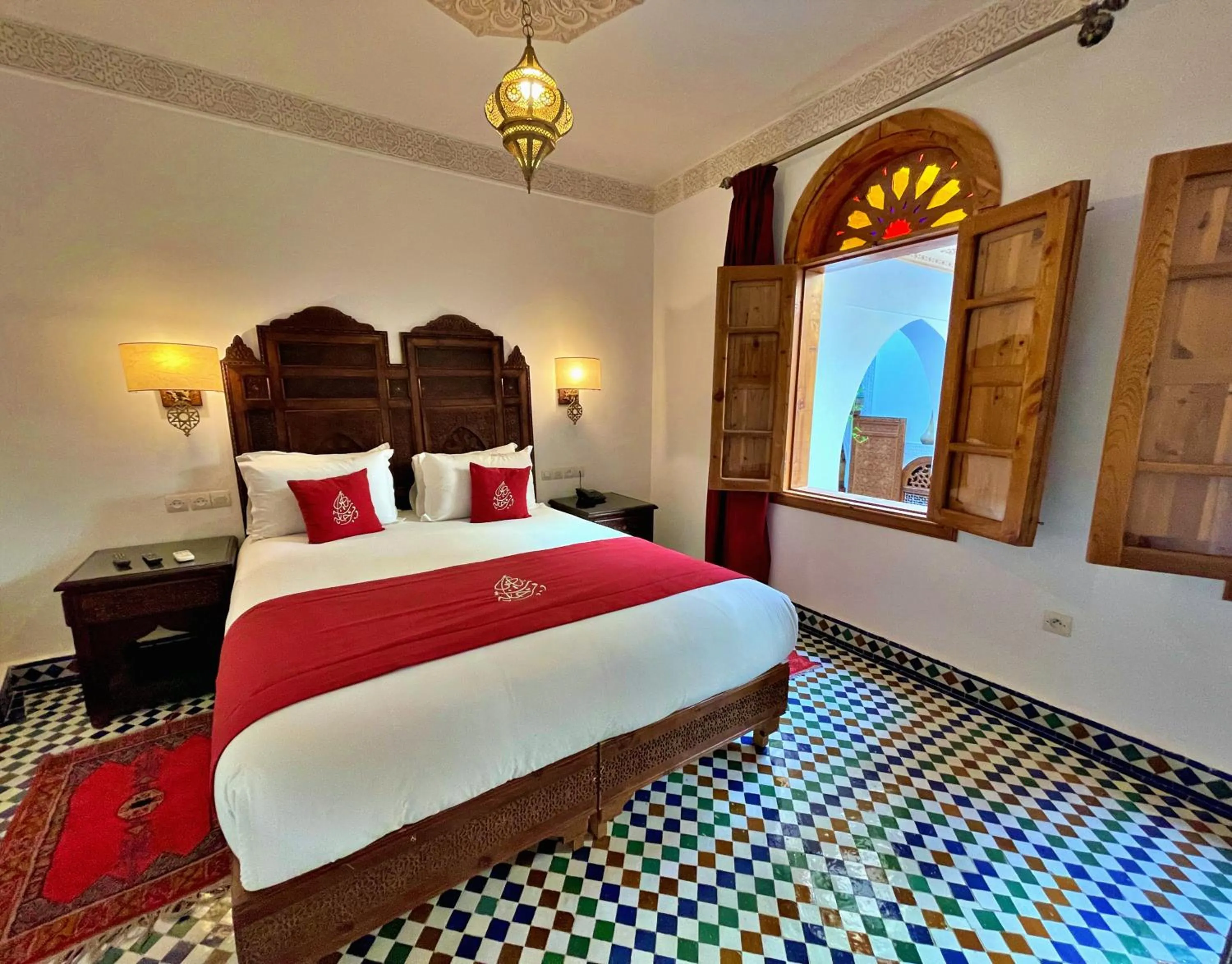 Bed in Riad Marjana suites & Spa