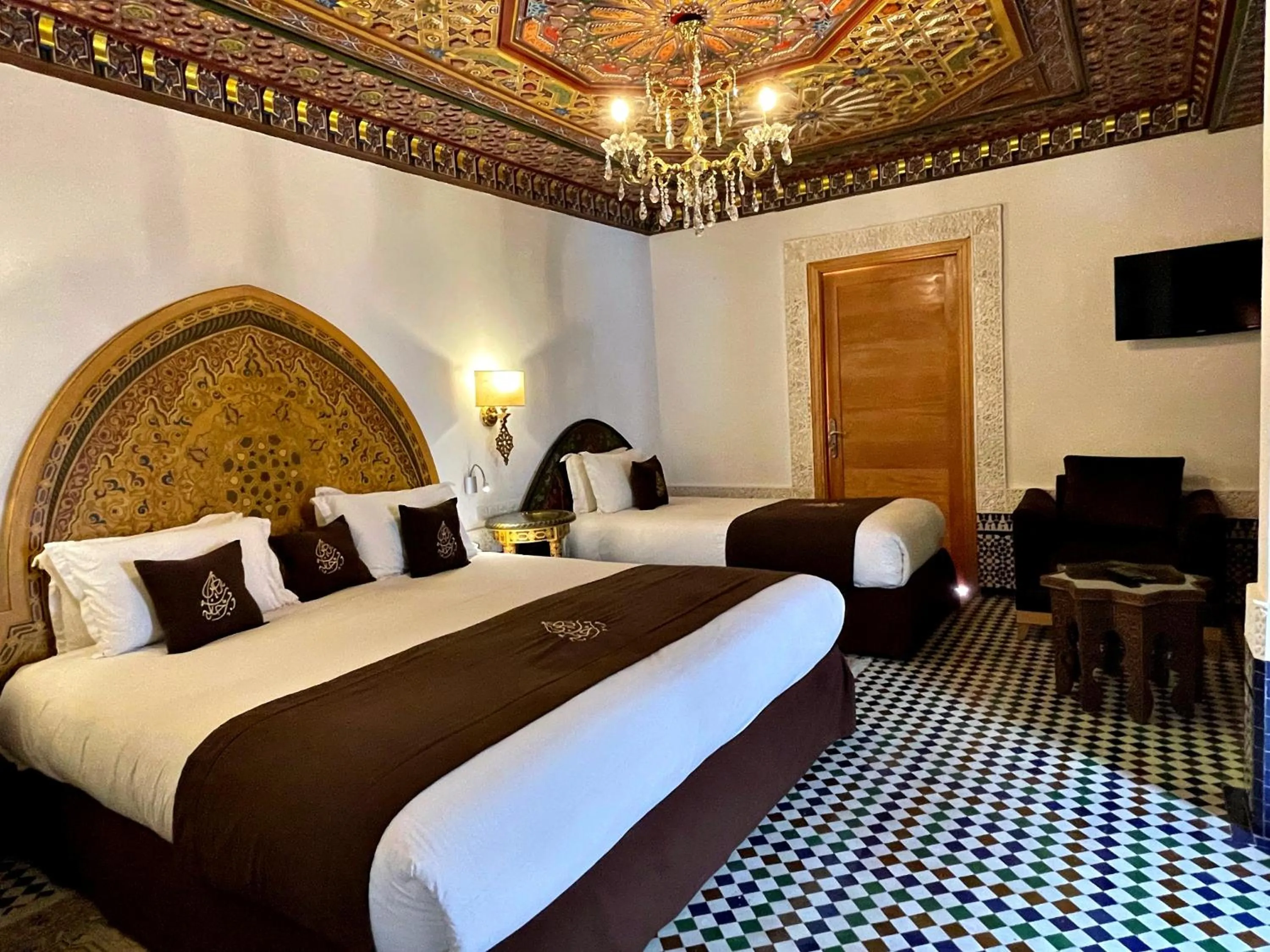 Bed in Riad Marjana suites & Spa