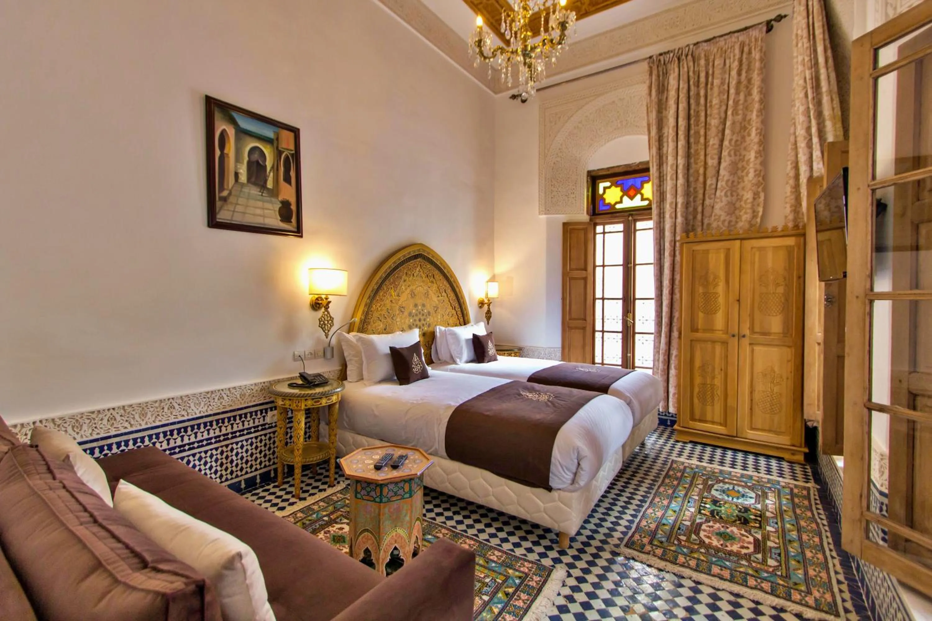 Bed in Riad Marjana suites & Spa