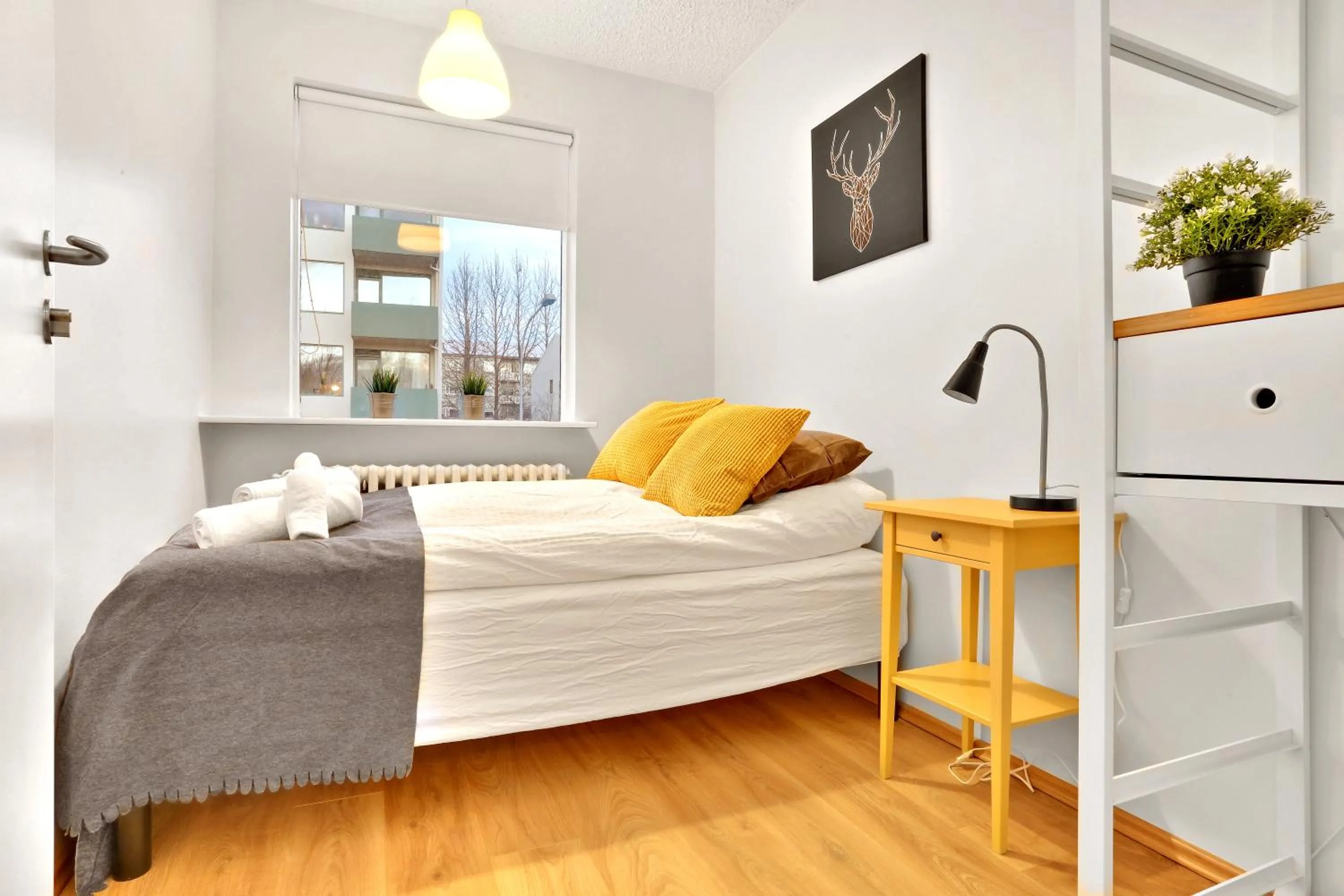 Photo of the whole room, Bed in Lækur Guesthouse