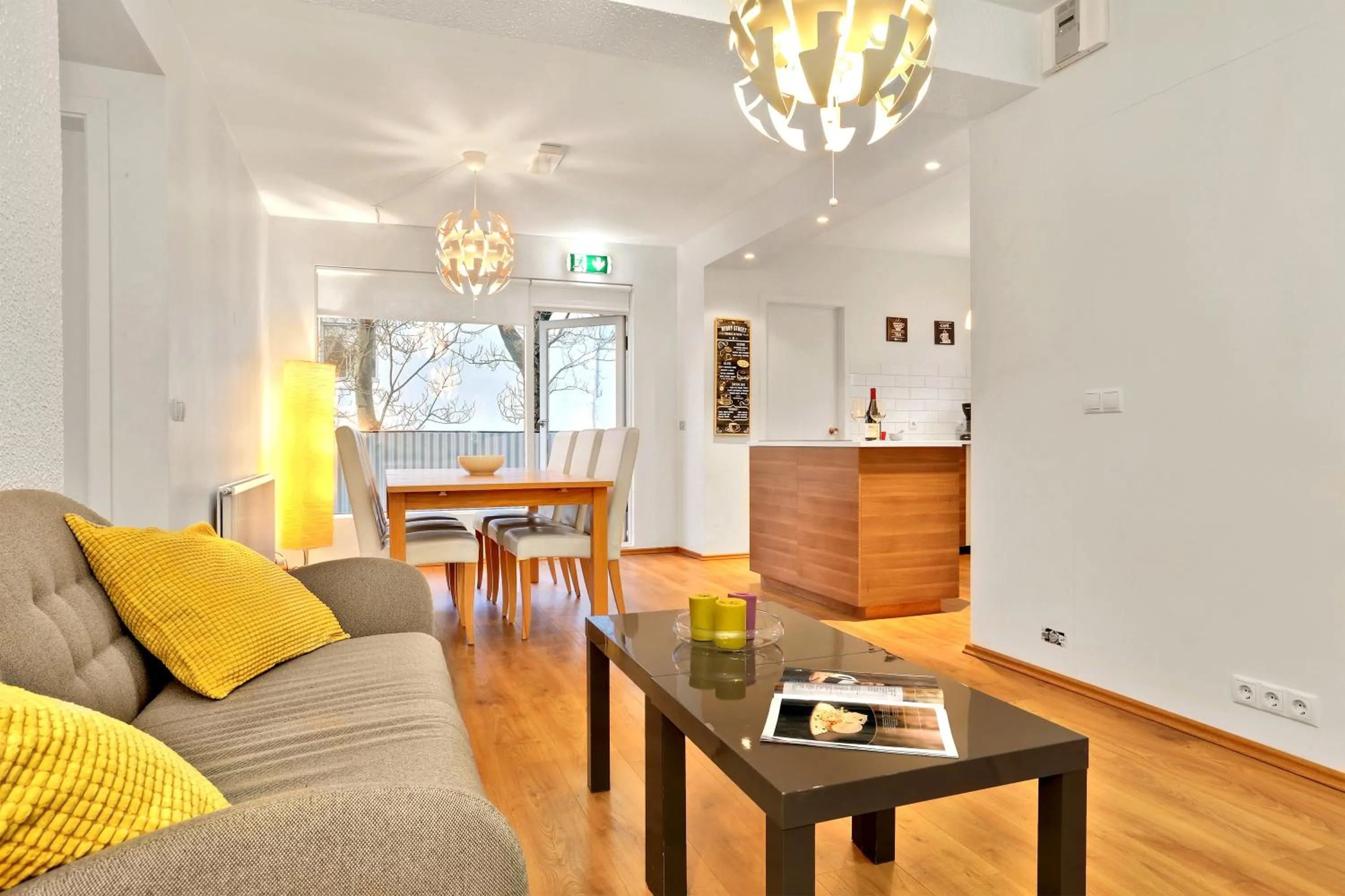 Communal lounge/ TV room in Lækur Guesthouse