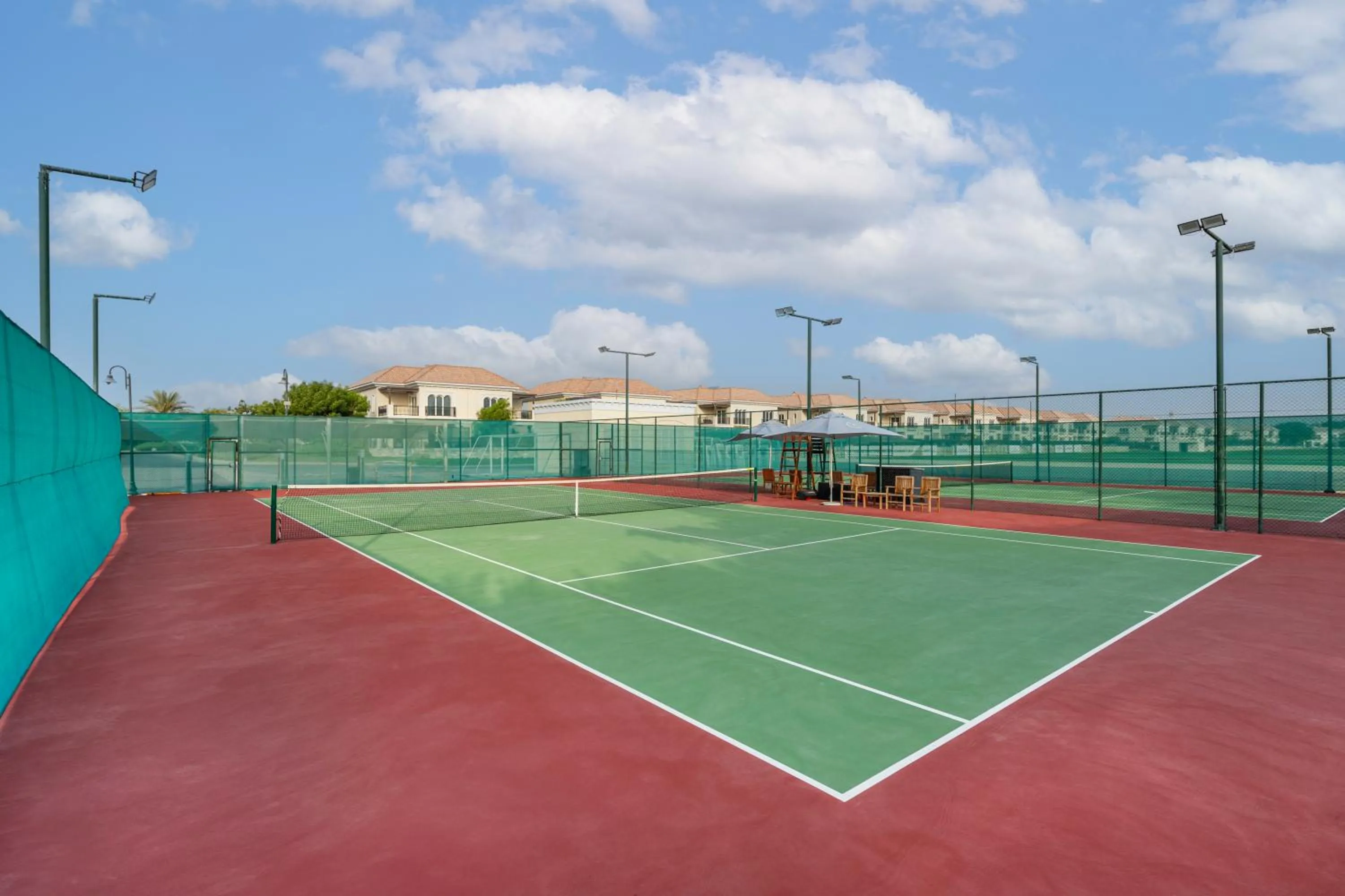 Tennis court in Al Habtoor Polo Resort
