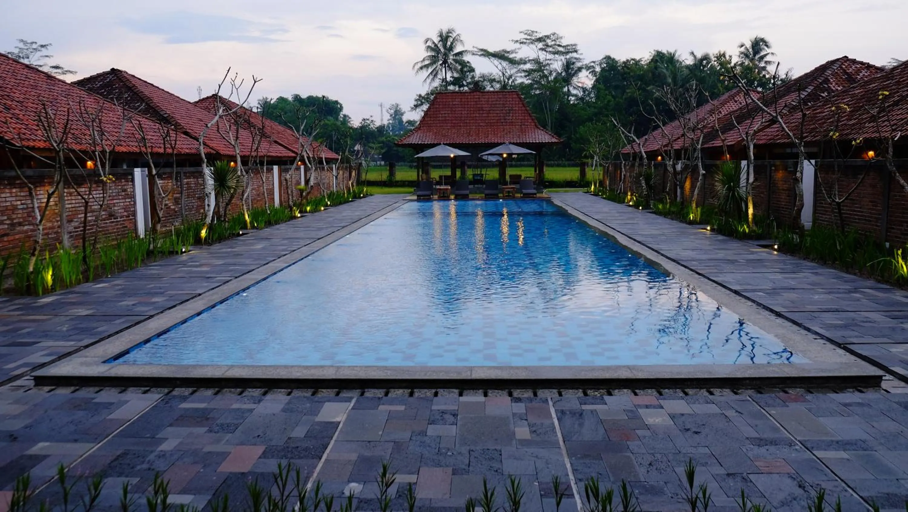 Pool view in Shankara Borobudur