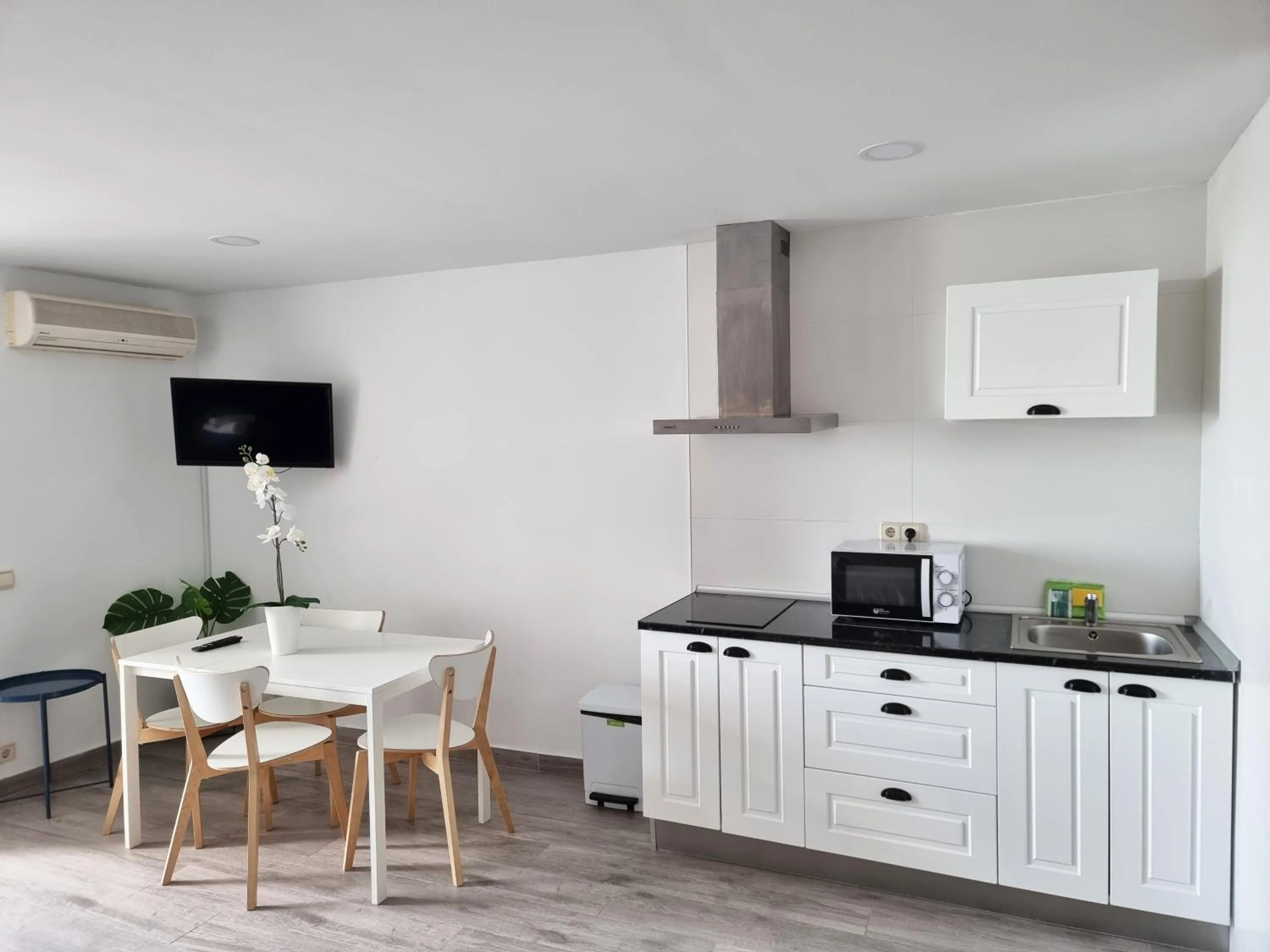 Kitchen or kitchenette in Apartamentos Eurhostal 3000