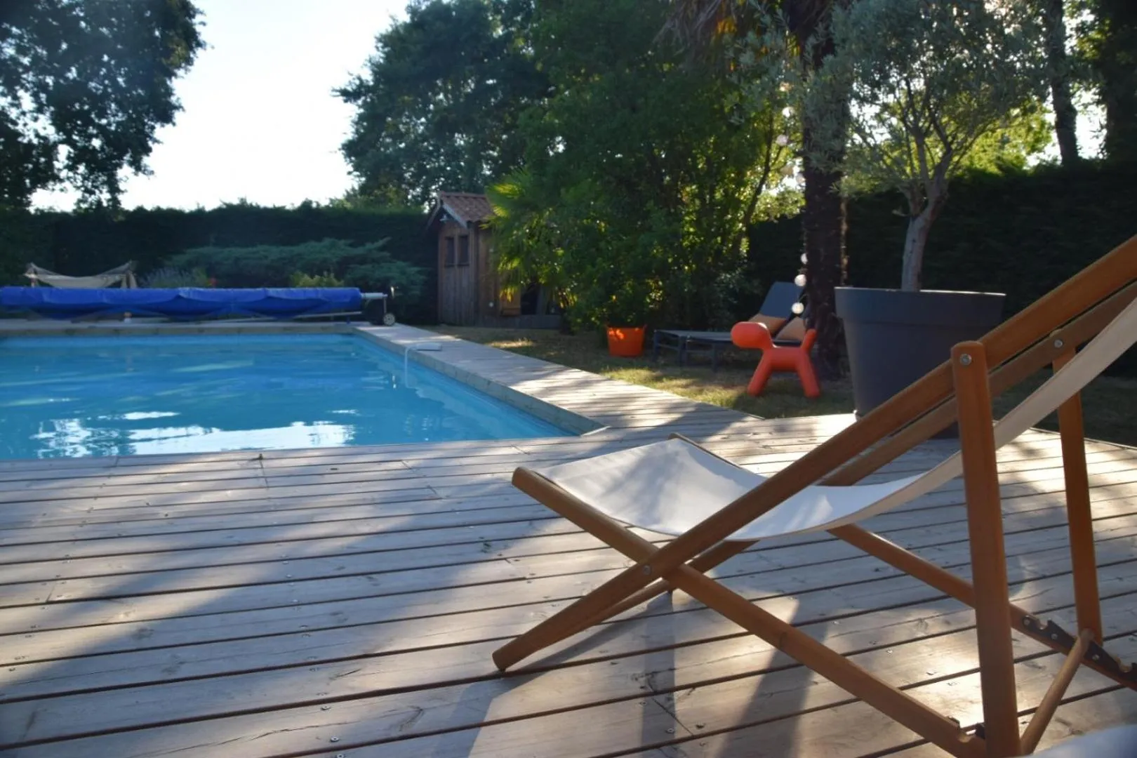 Pool view in La Maison du Las