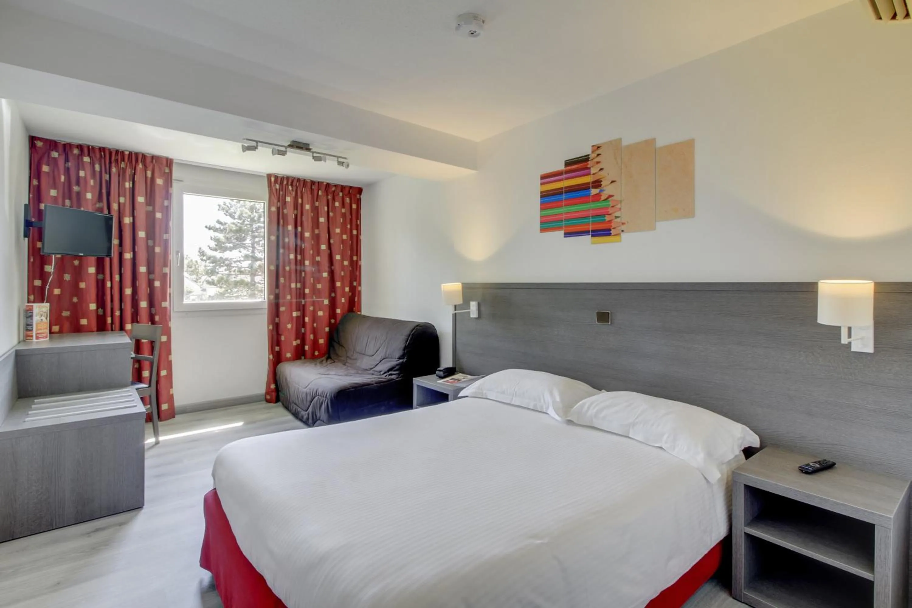 Bedroom, Bed in Authentic by balladins Dijon / Marsannay-la-Côte