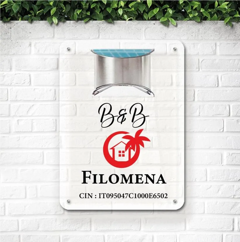 Logo/Certificate/Sign in B&B Filomena