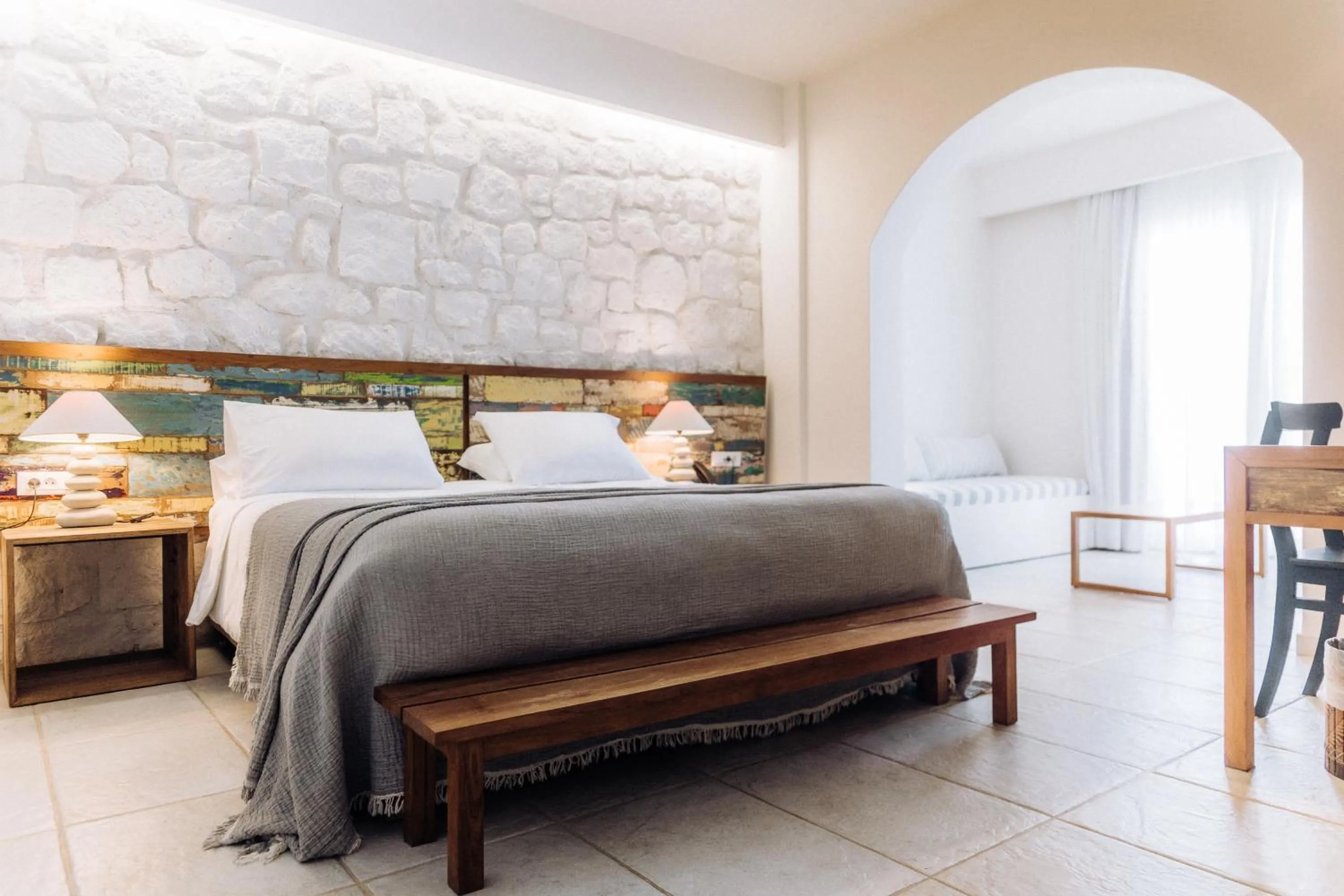 Bed in Ostria Resort & Spa
