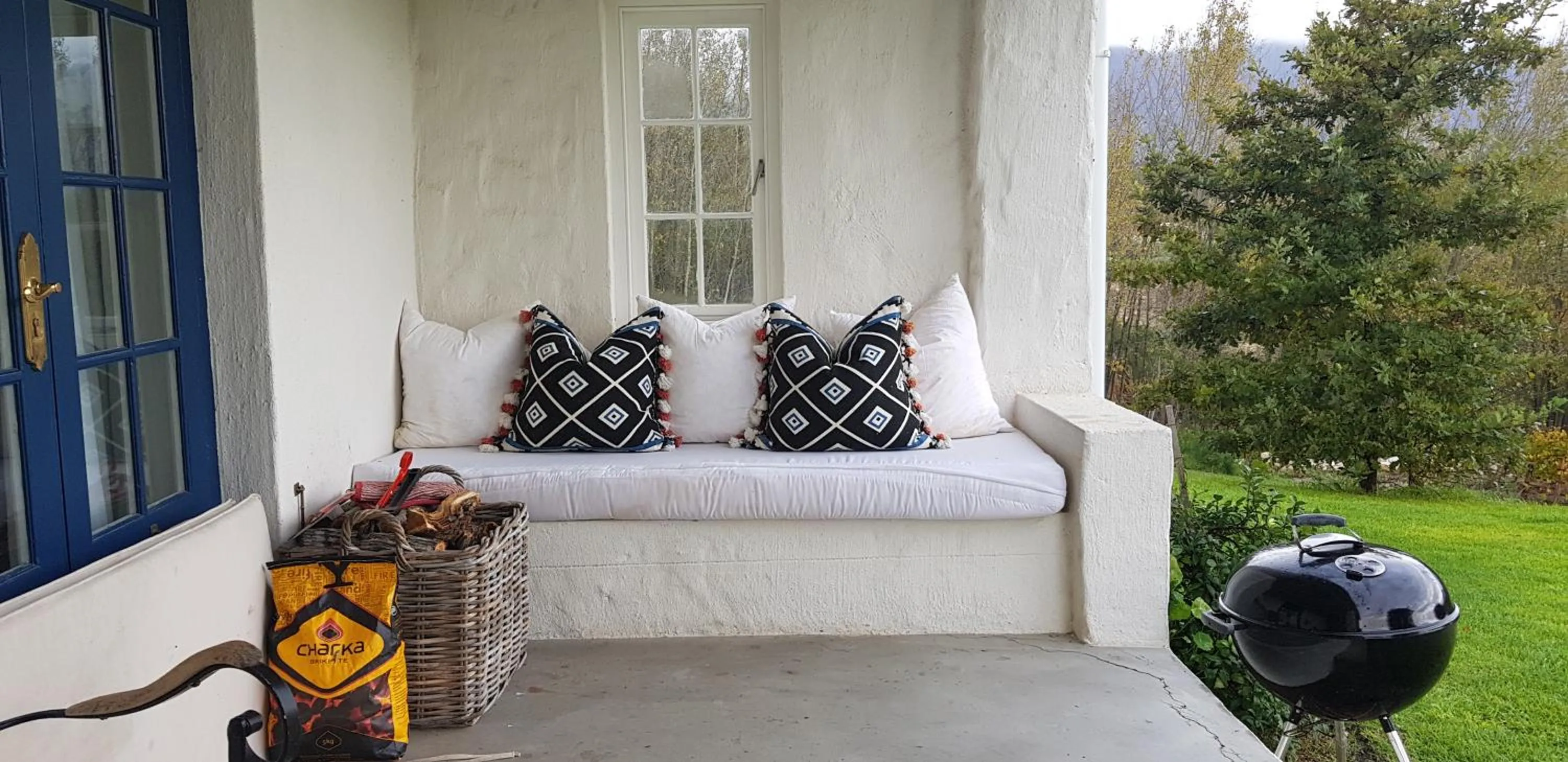 Patio in La Cotte Forest Cottages