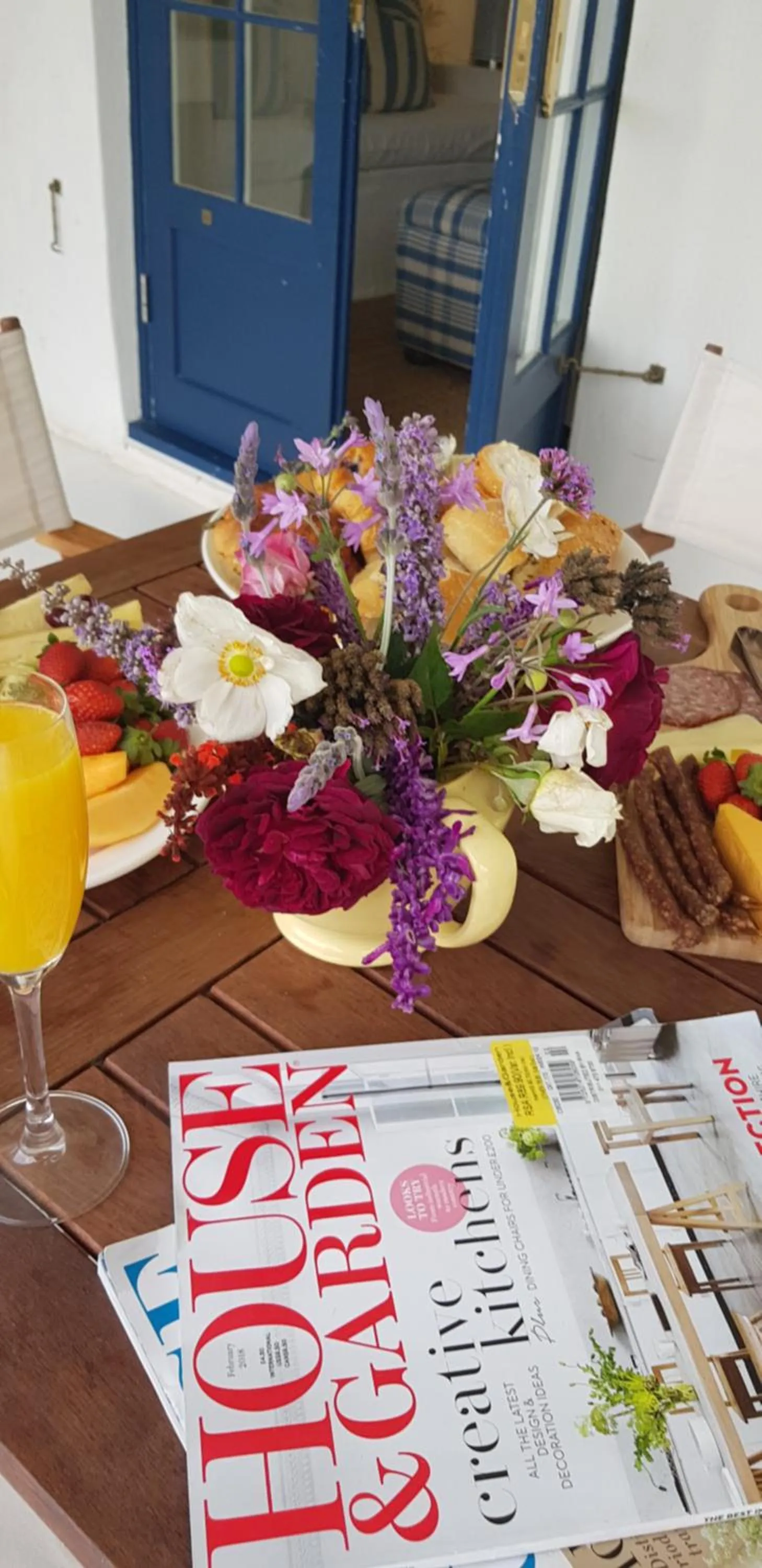 Patio in La Cotte Forest Cottages