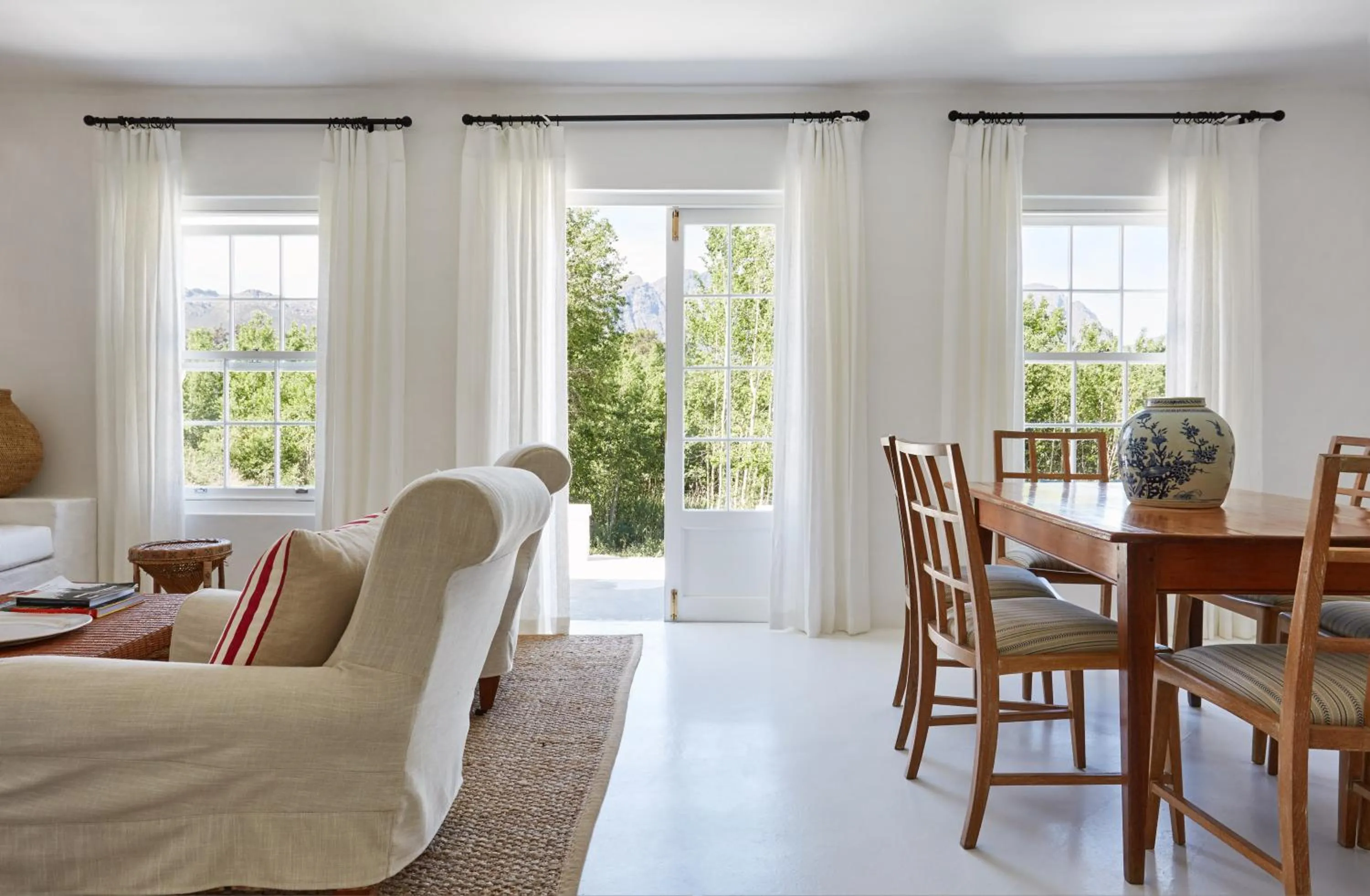 Living room in La Cotte Forest Cottages