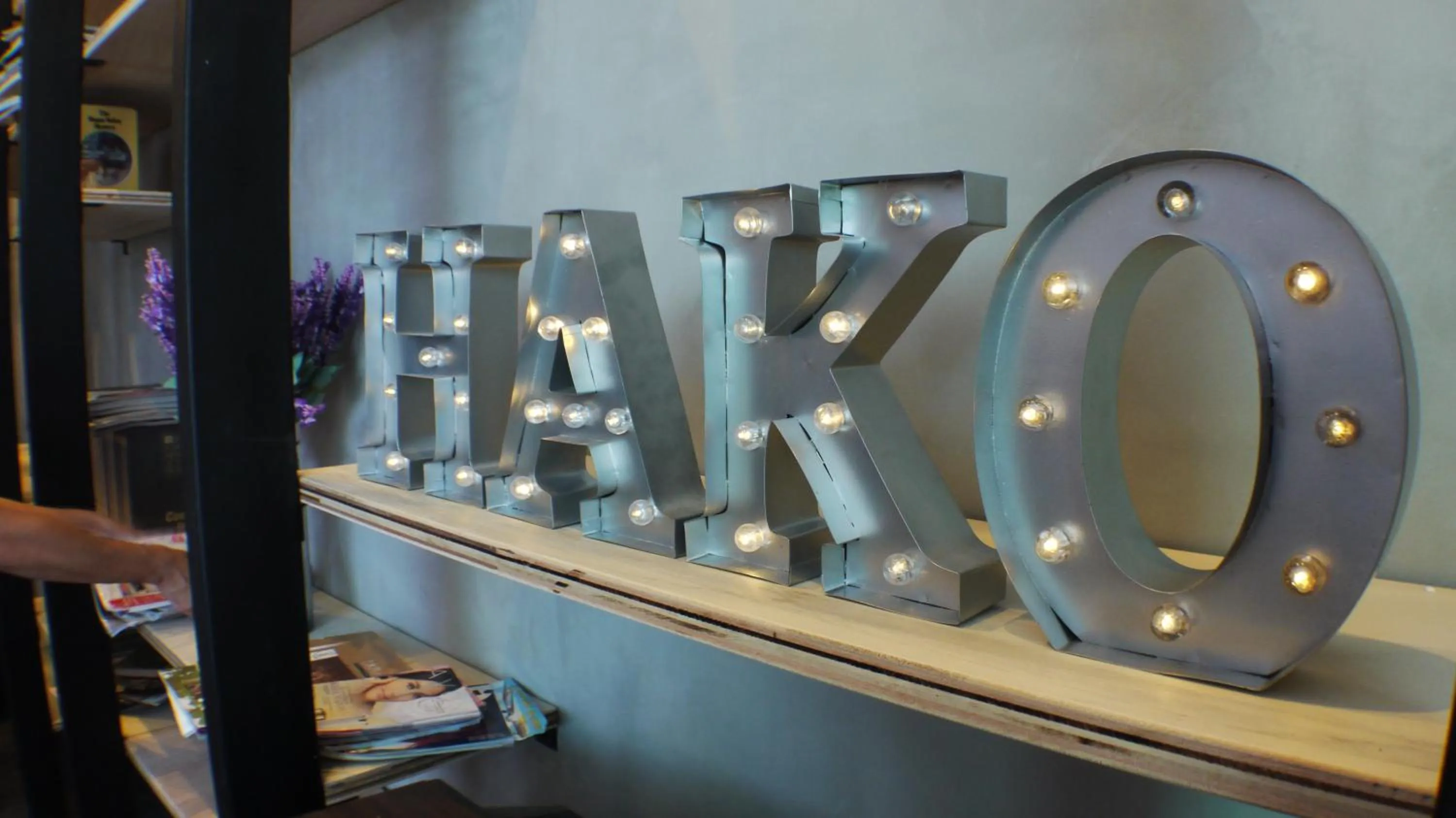 Decorative detail in Hako Hotel