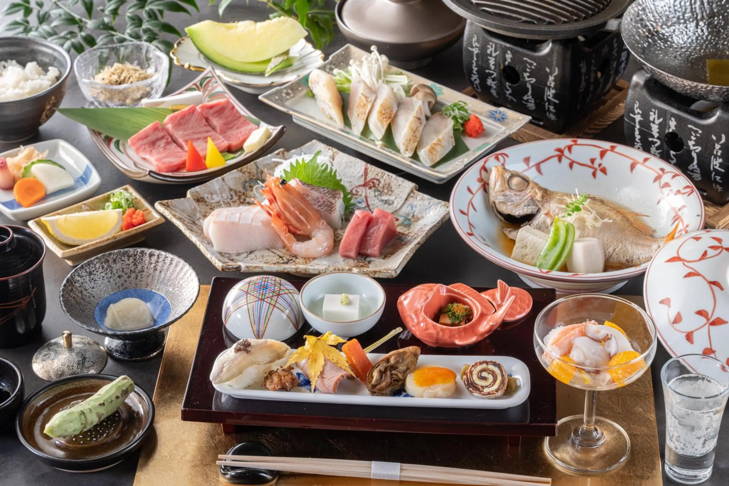 Dinner in Ryokan Nushiya