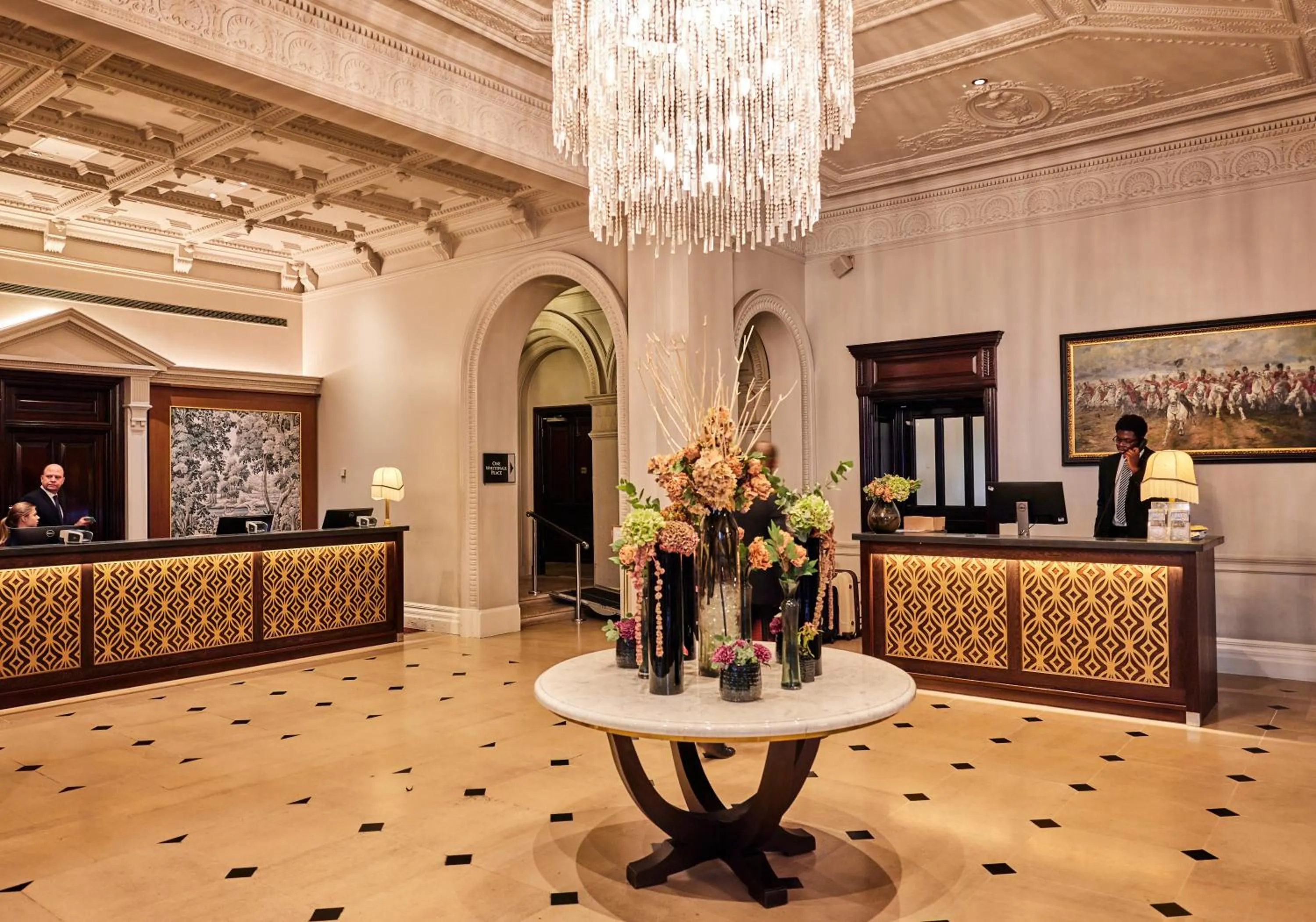 Lobby or reception in The Royal Horseguards Hotel, London