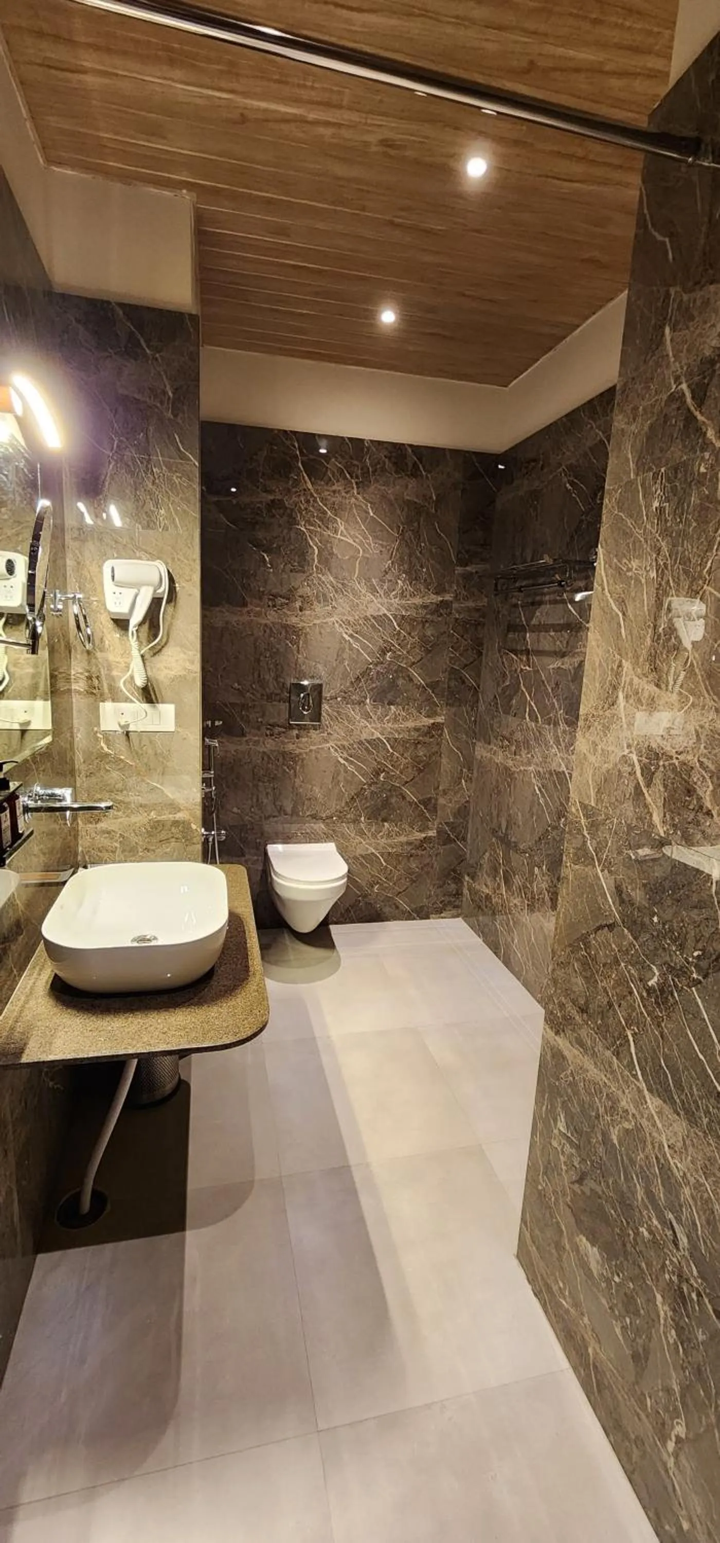 Shower in Hotel Gorbandh