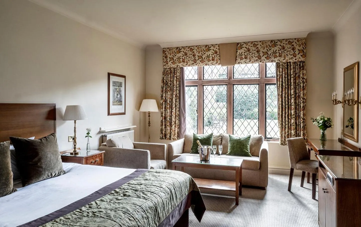 View (from property/room), Bed in New Hall Hotel & Spa, Birmingham