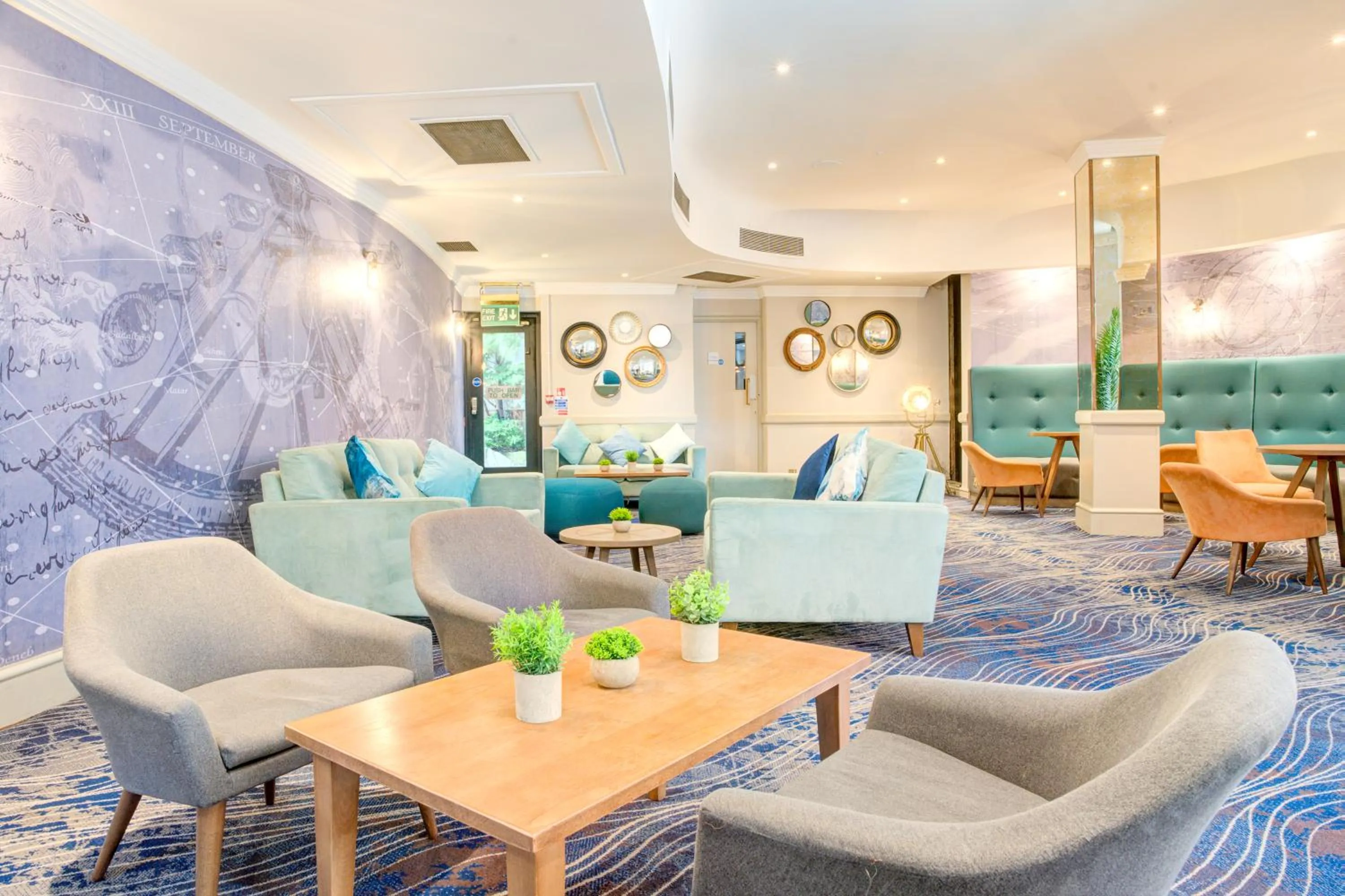 Seating area in Atlantic Tower Hotel Liverpool By Sunday