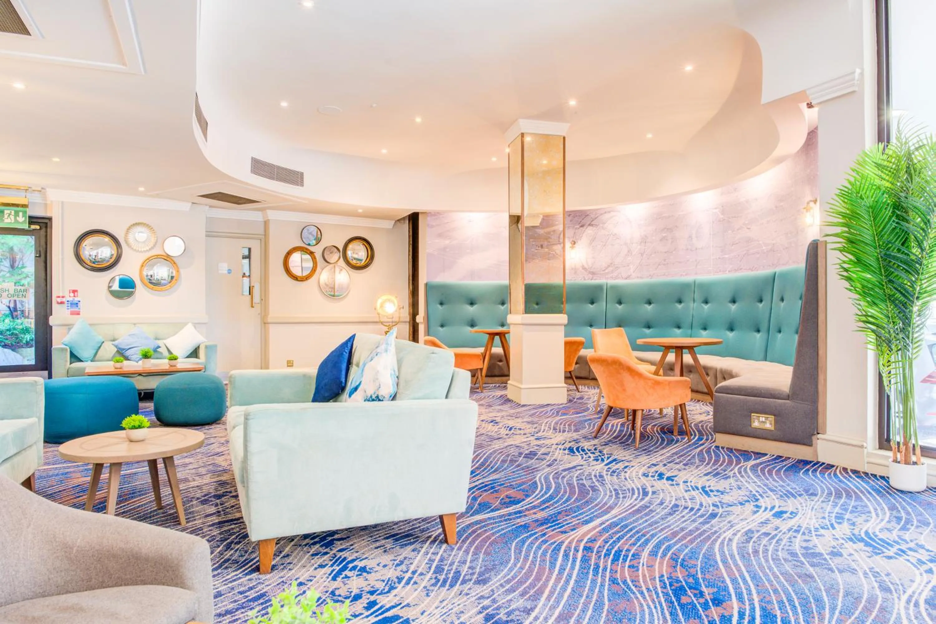 Seating area in Atlantic Tower Hotel Liverpool By Sunday